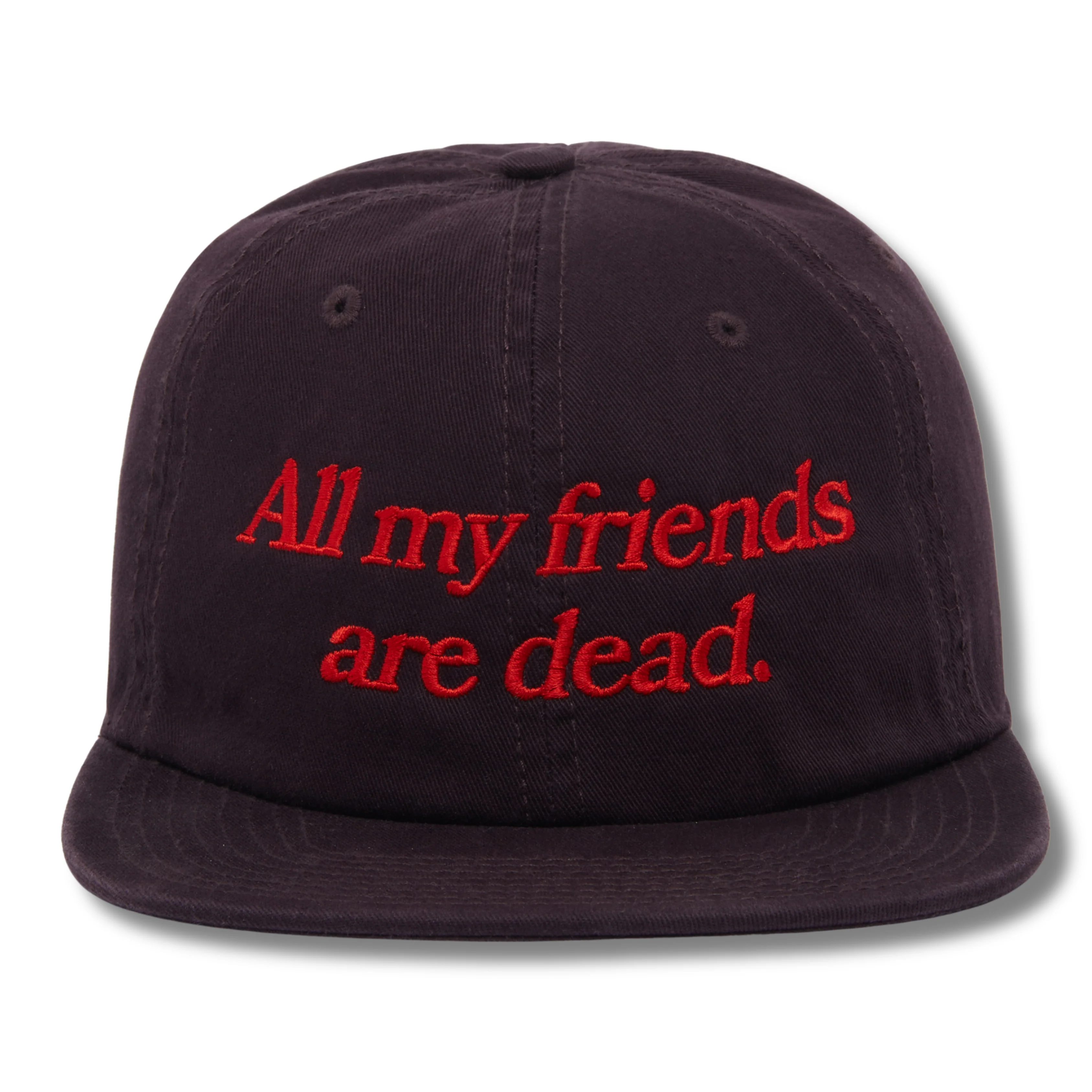 ALL MY FRIENDS ARE DEAD CAP - PLUM - Image 2