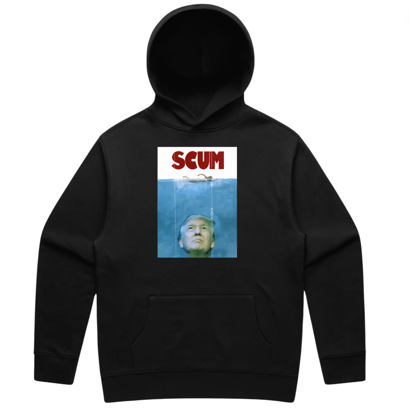 MAKE JAWS GREAT AGAIN HOODIE - BLACK