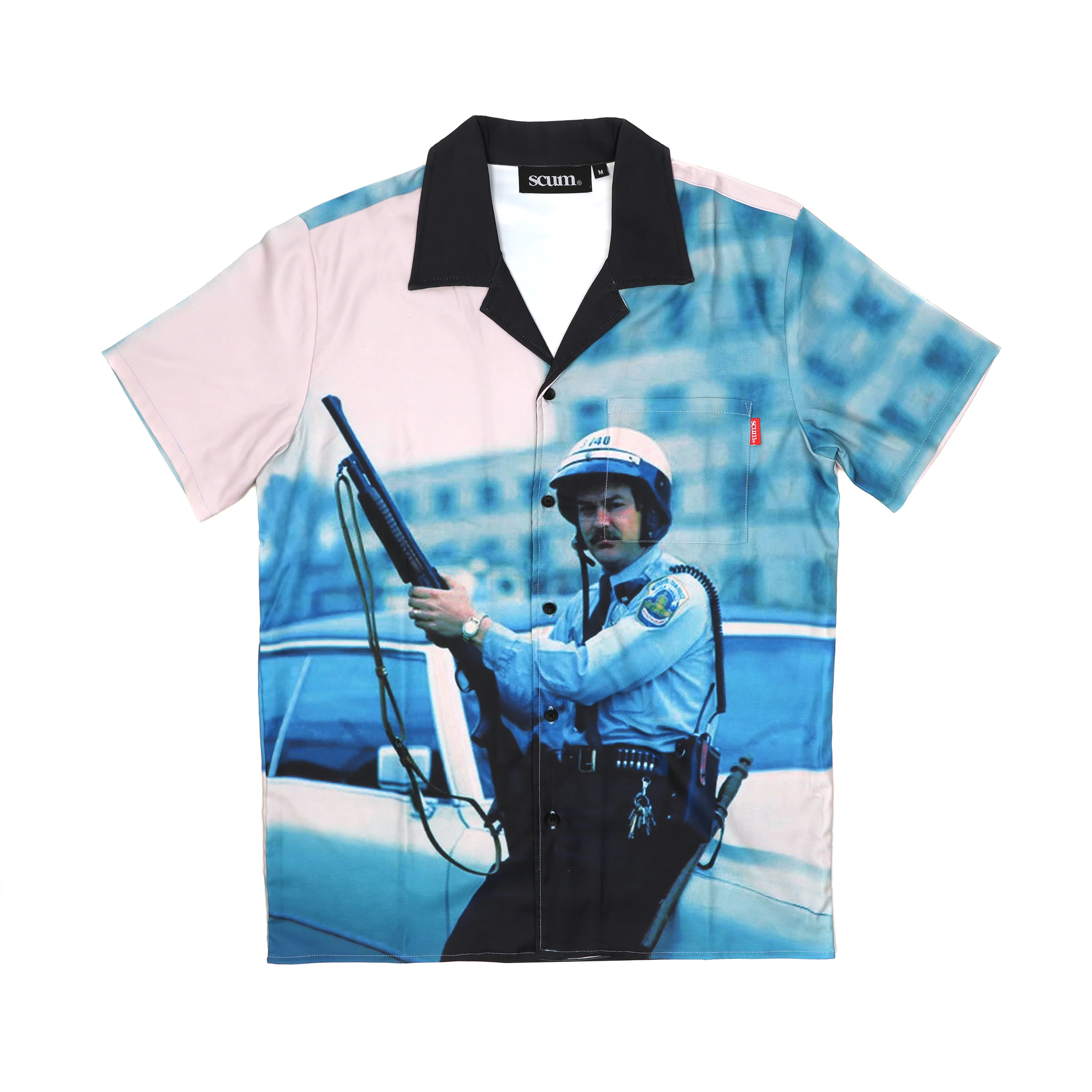 NY POLICE BUTTON SHIRT