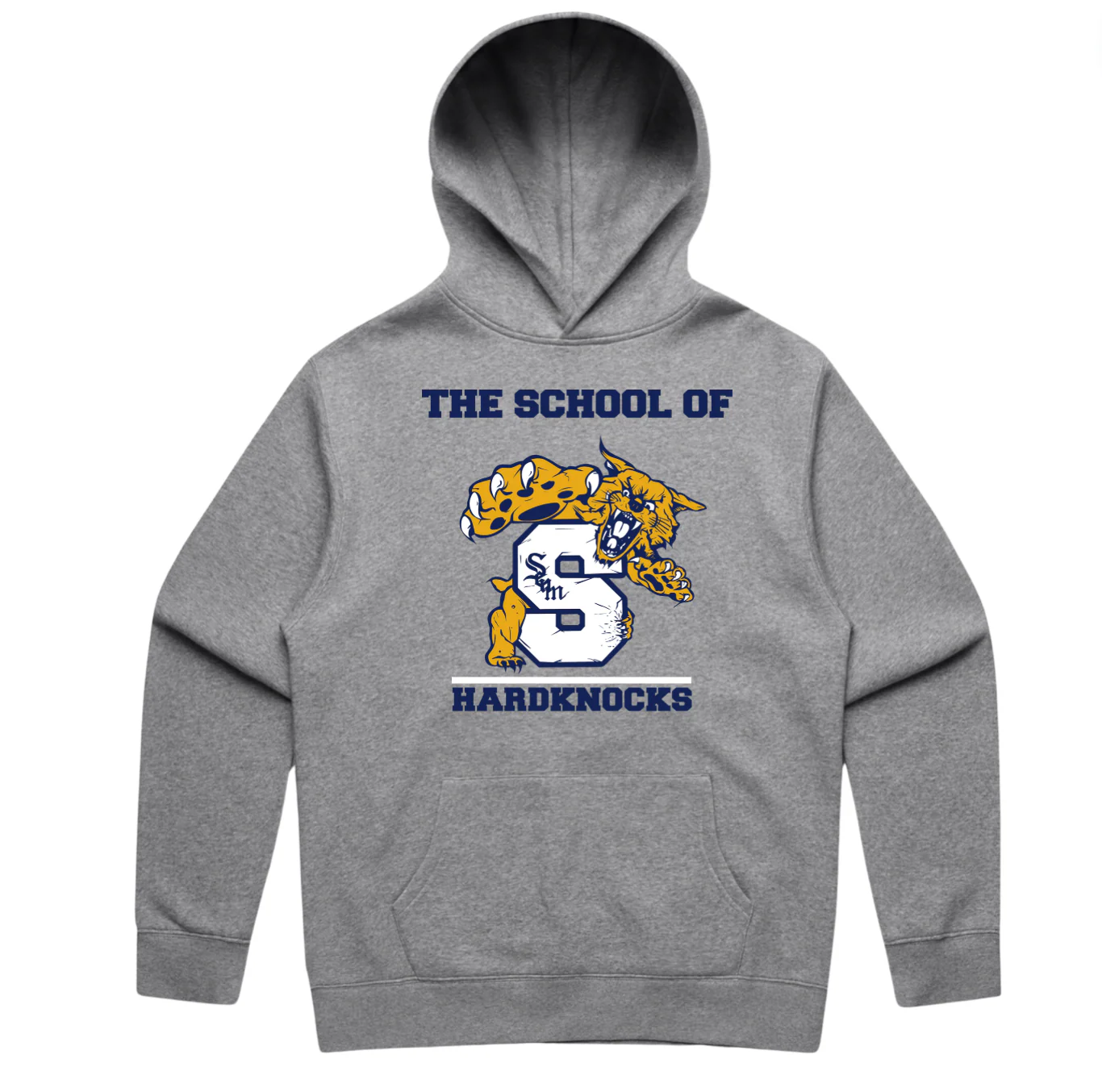 THE SCHOOL OF HARD KNOCKS HOODIE - GREY