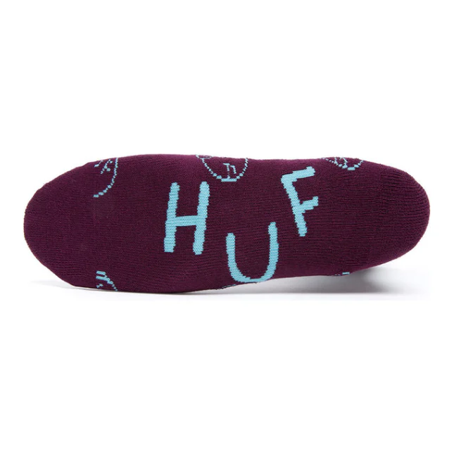 HUF Blah Crew Sock - Purple - Image 2