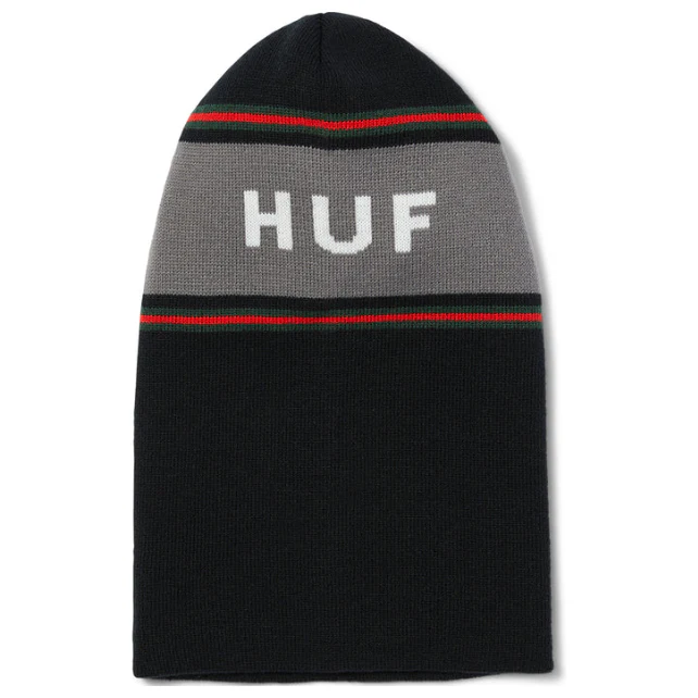 HUF Mutli Rib Balaclava - Black - Image 3