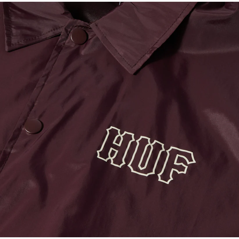 HUF SET H COACHES JACKET- EGGPLANT - Image 3