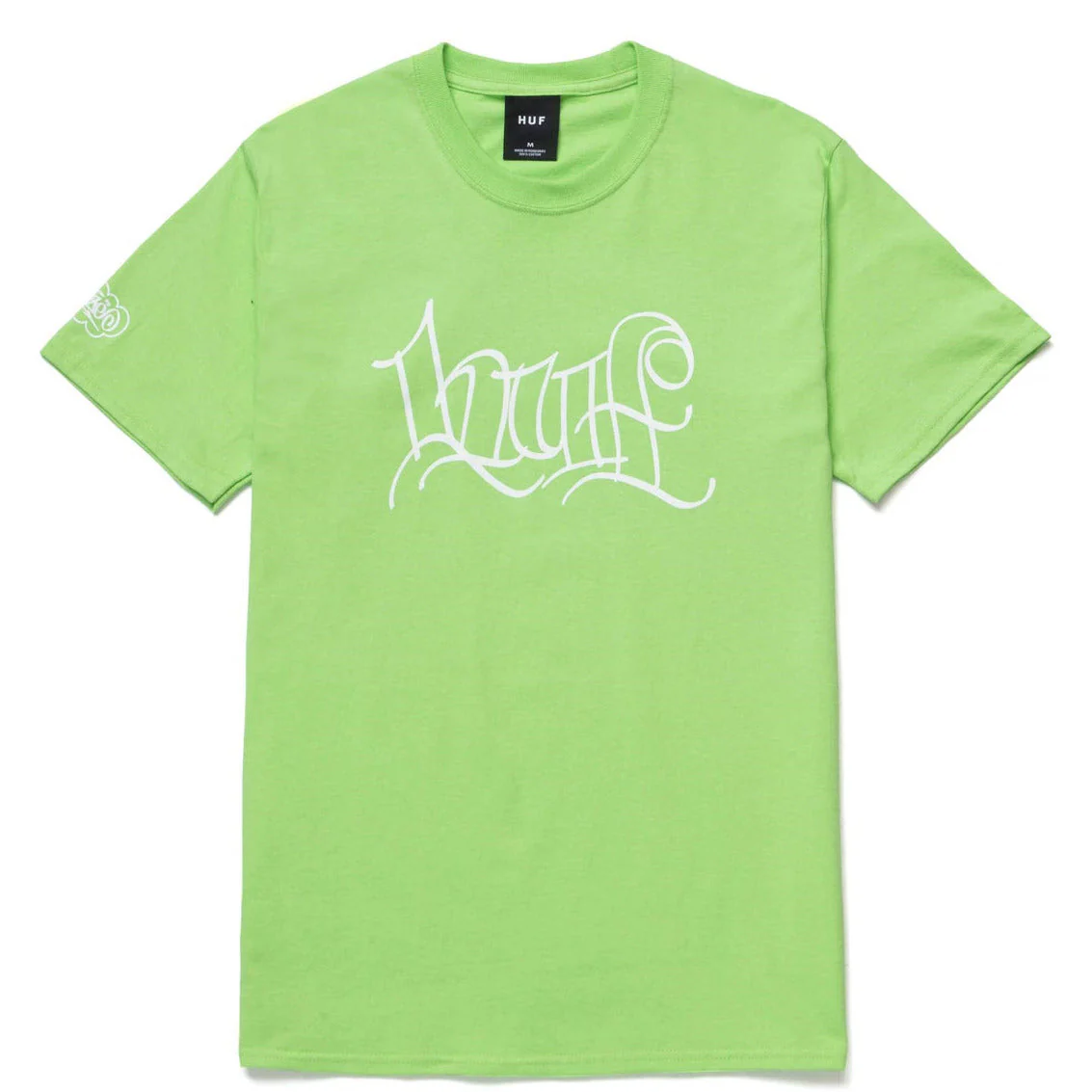 HUF T-Shirt Haze Handstyle 2 - Lime Green