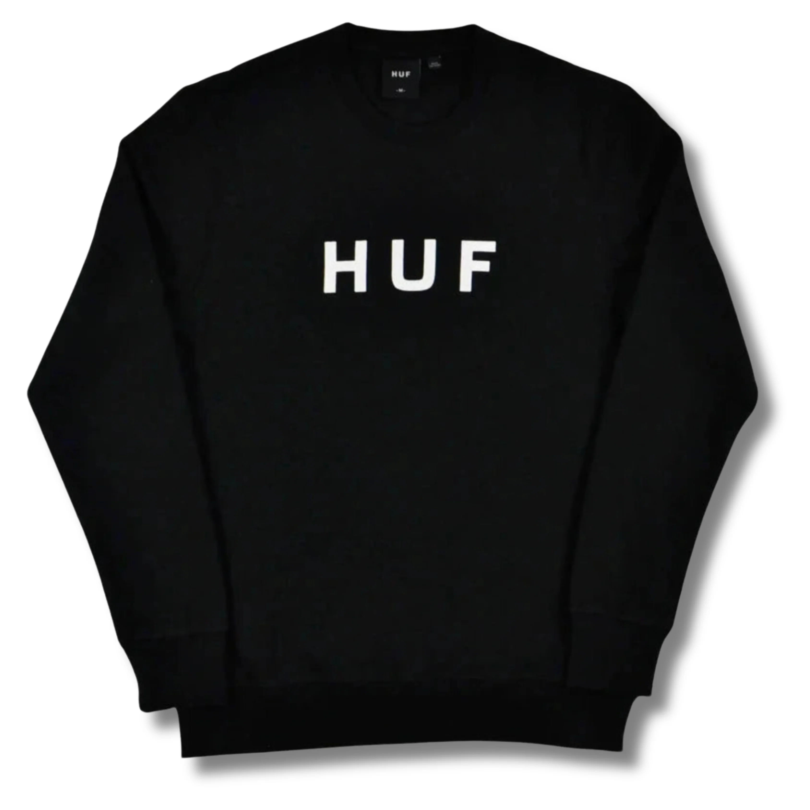 HUF THE ORIGINAL LOGO CREW - BLACK