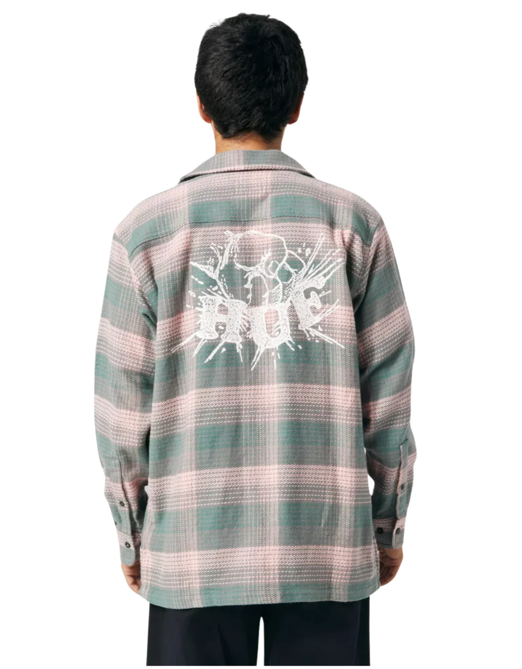HUF SMASH FLANNEL OVERSHIRT - PINK - Image 5