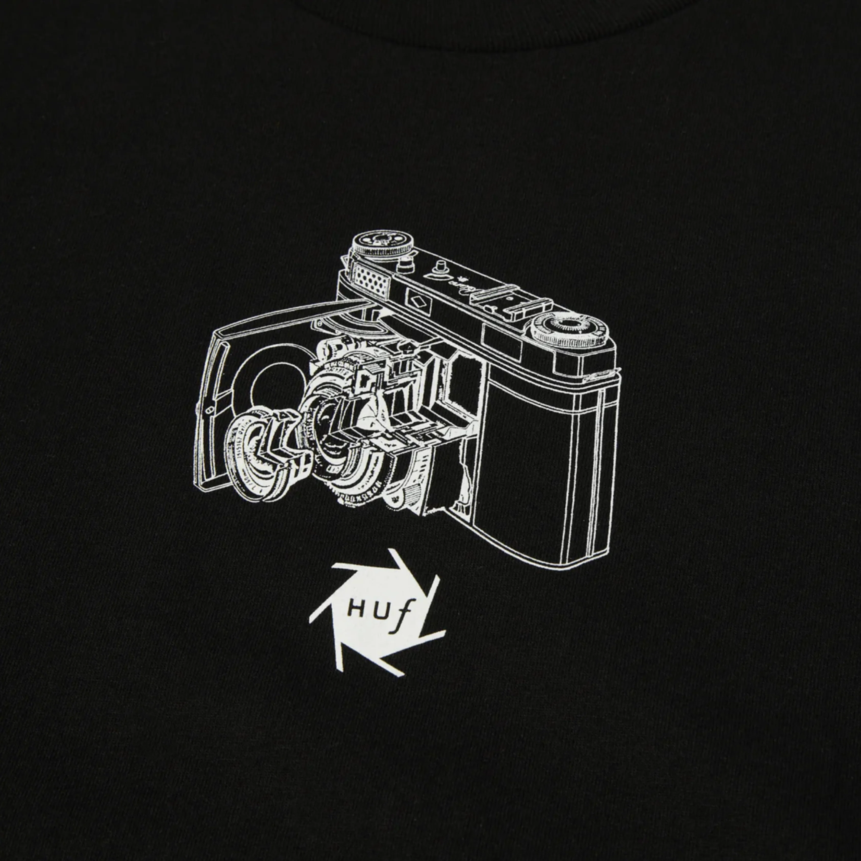 HUF X KODAK INNER VISION LONG SLEEVE T-SHIRT - BLACK - Image 3