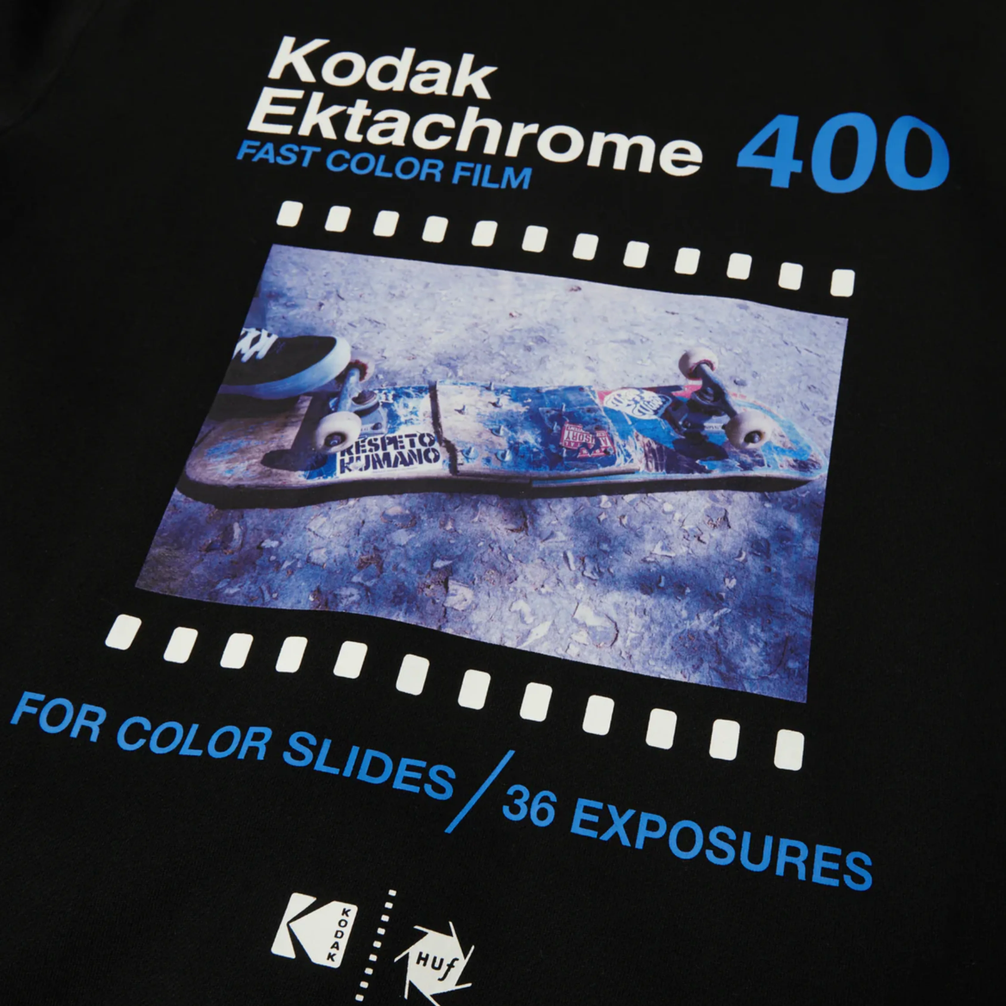 HUF X KODAK INVENTION PULLOVER HOODIE - BLACK - Image 4