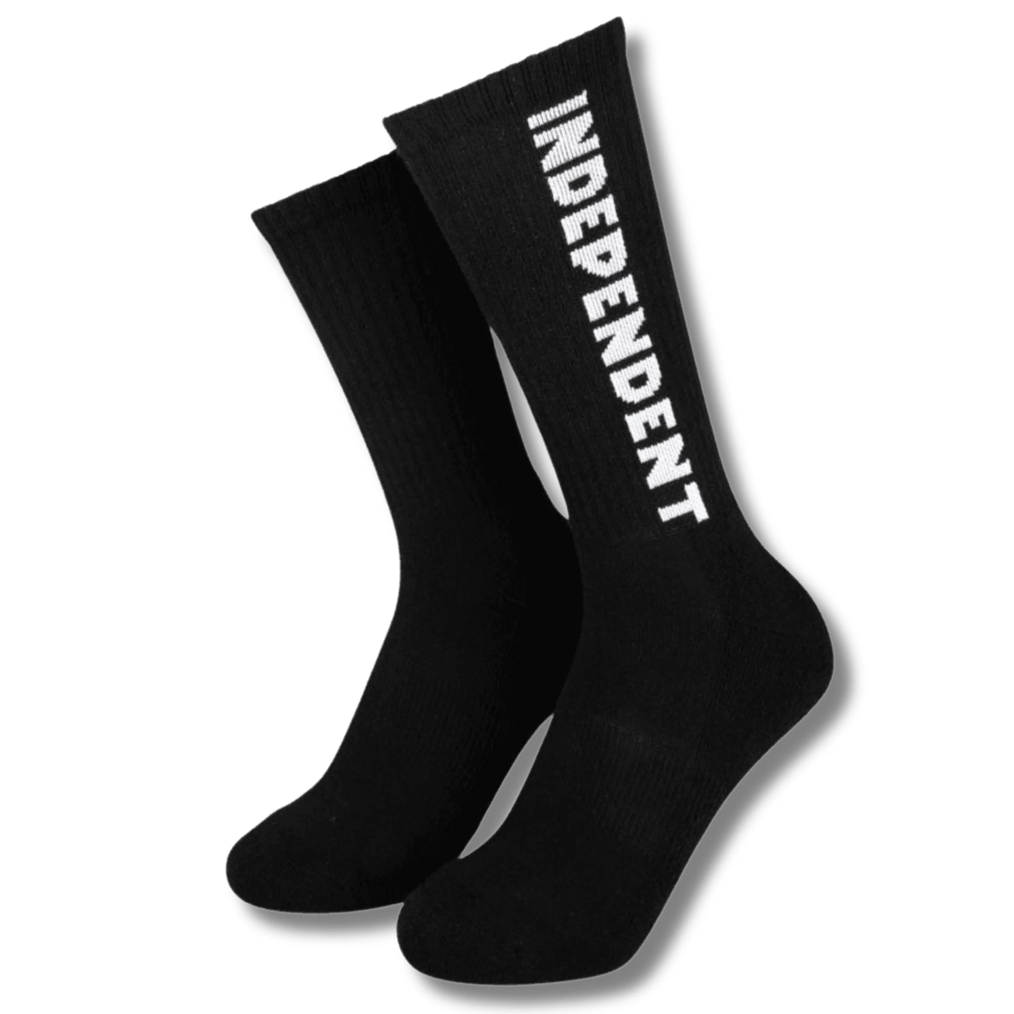 INDEPENDENT BASELINE SOCKS - BLACK / WHITE