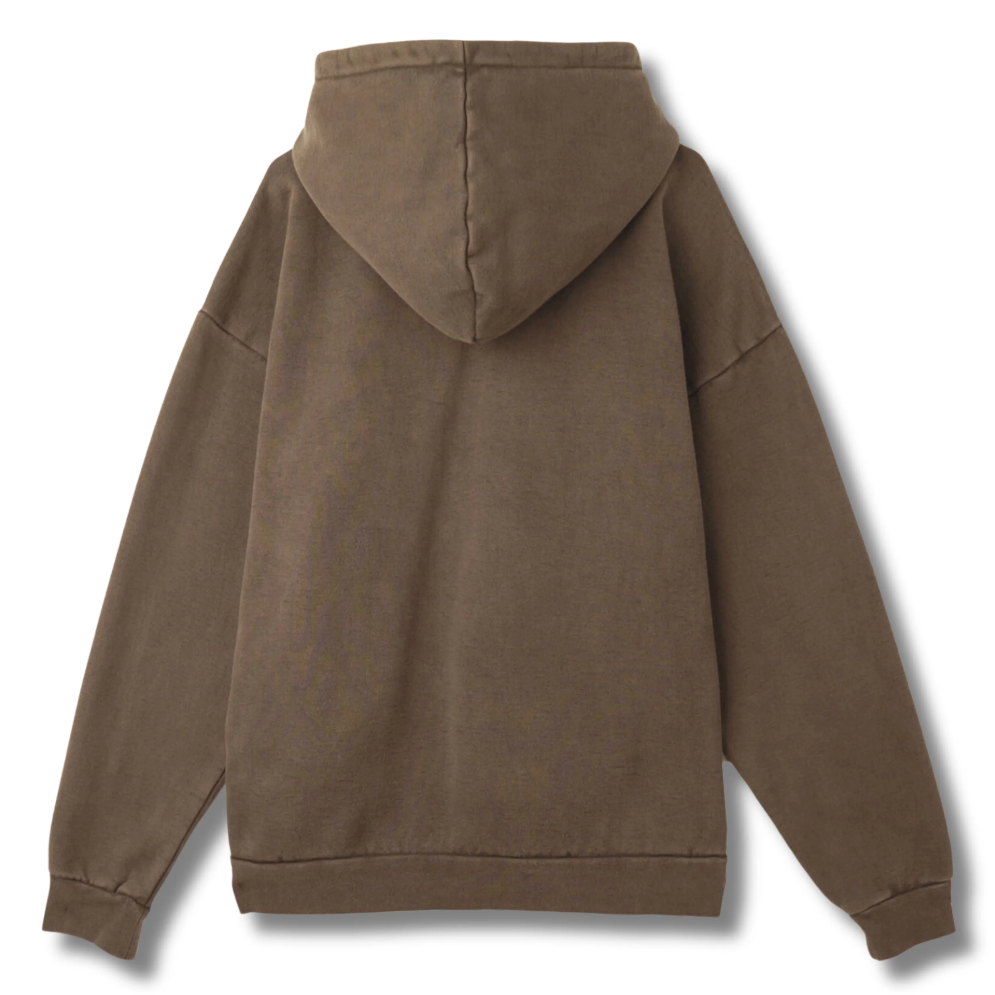OBEY LOWERCASE PIGMENT ZIP HOOD - JAVA BROWN - Image 2