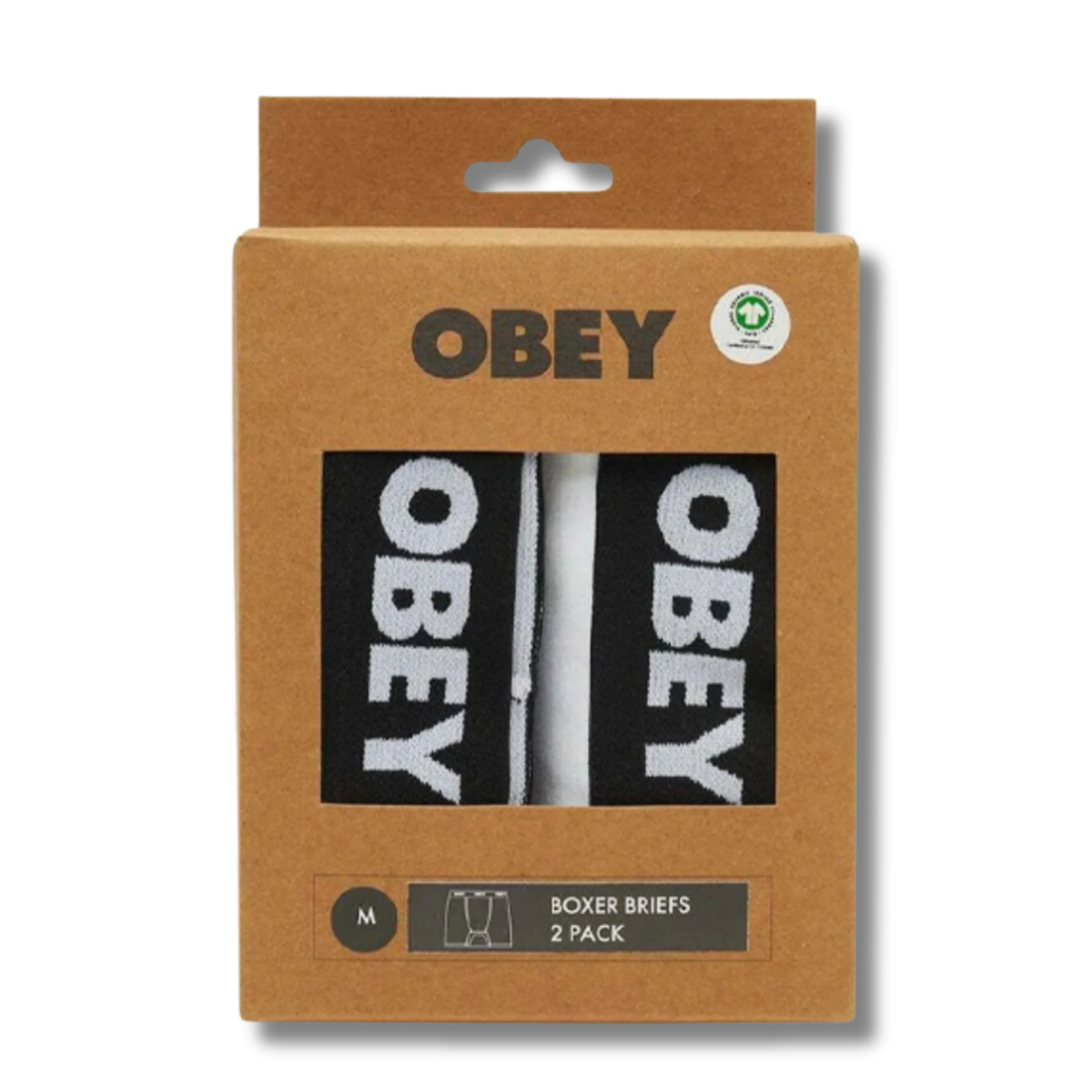 OBEY ESTABLISHED WORKS 2 PACK BOXERS - WHITE - Image 3