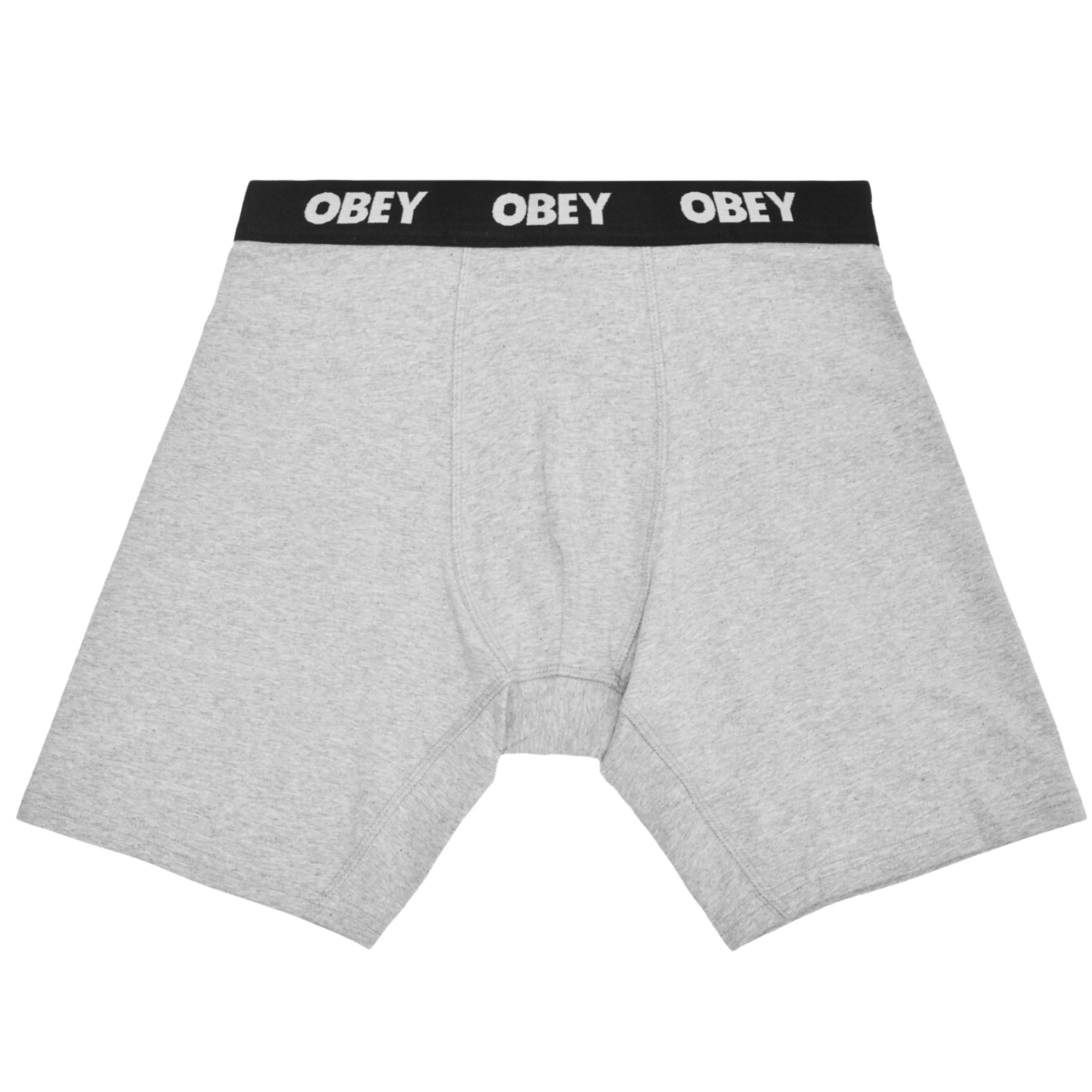 OBEY ESTABLISHED WORKS 2 PACK BOXERS - ASH GREY - Image 2