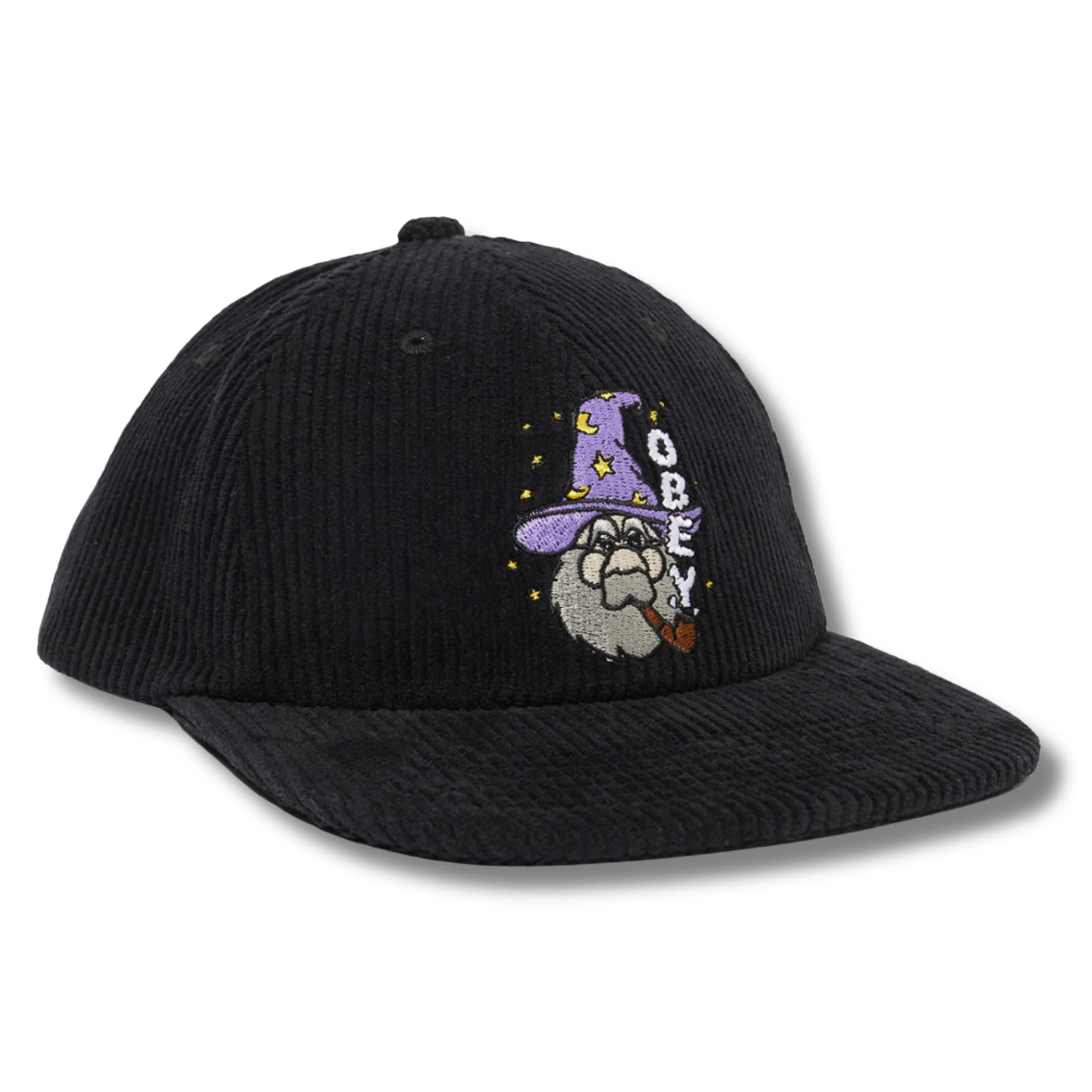 OBEY OBEY WIZARD 6 PANEL HAT - BLACK