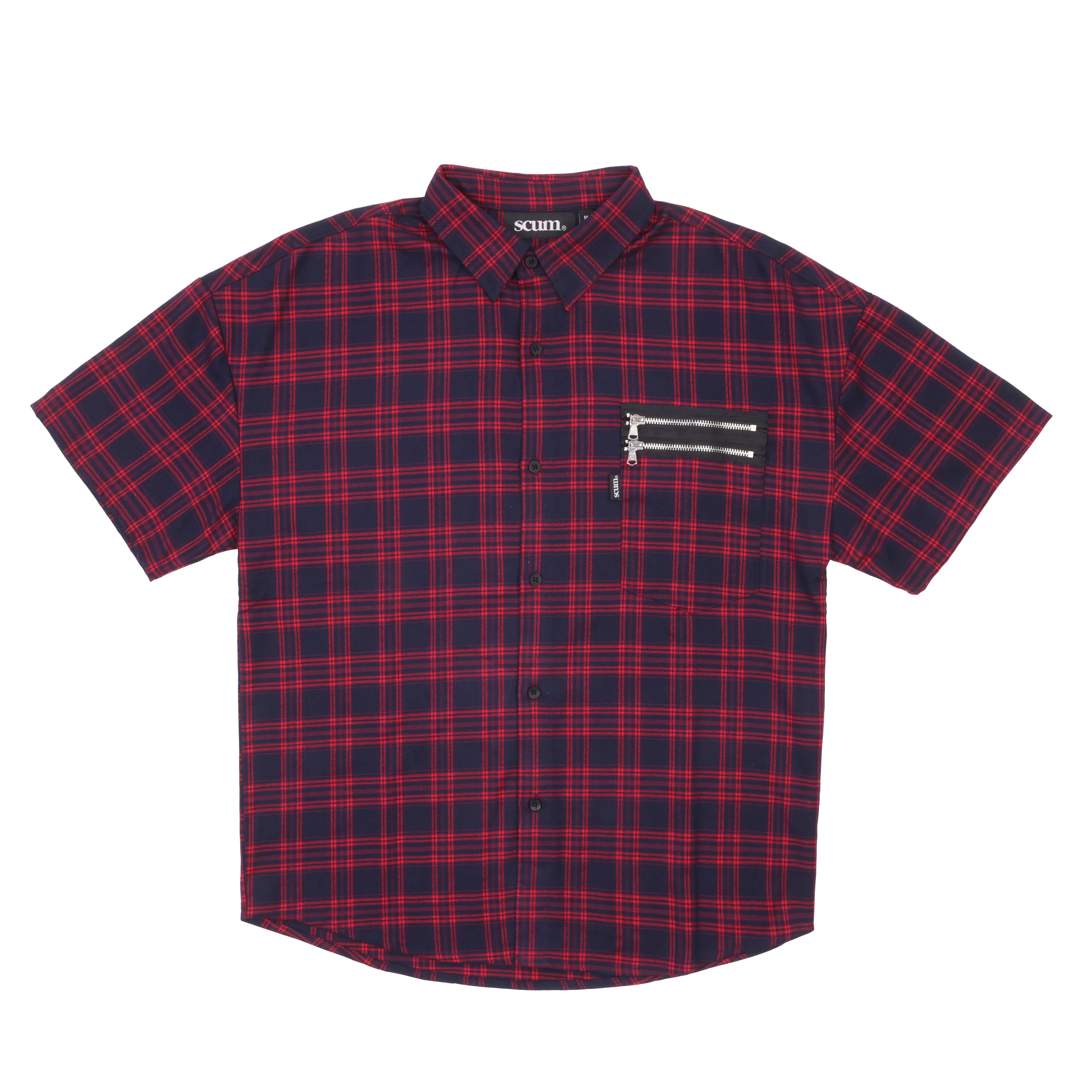 RED & BLUE LUMBERCRACK SHORT SLEEVE SHIRT