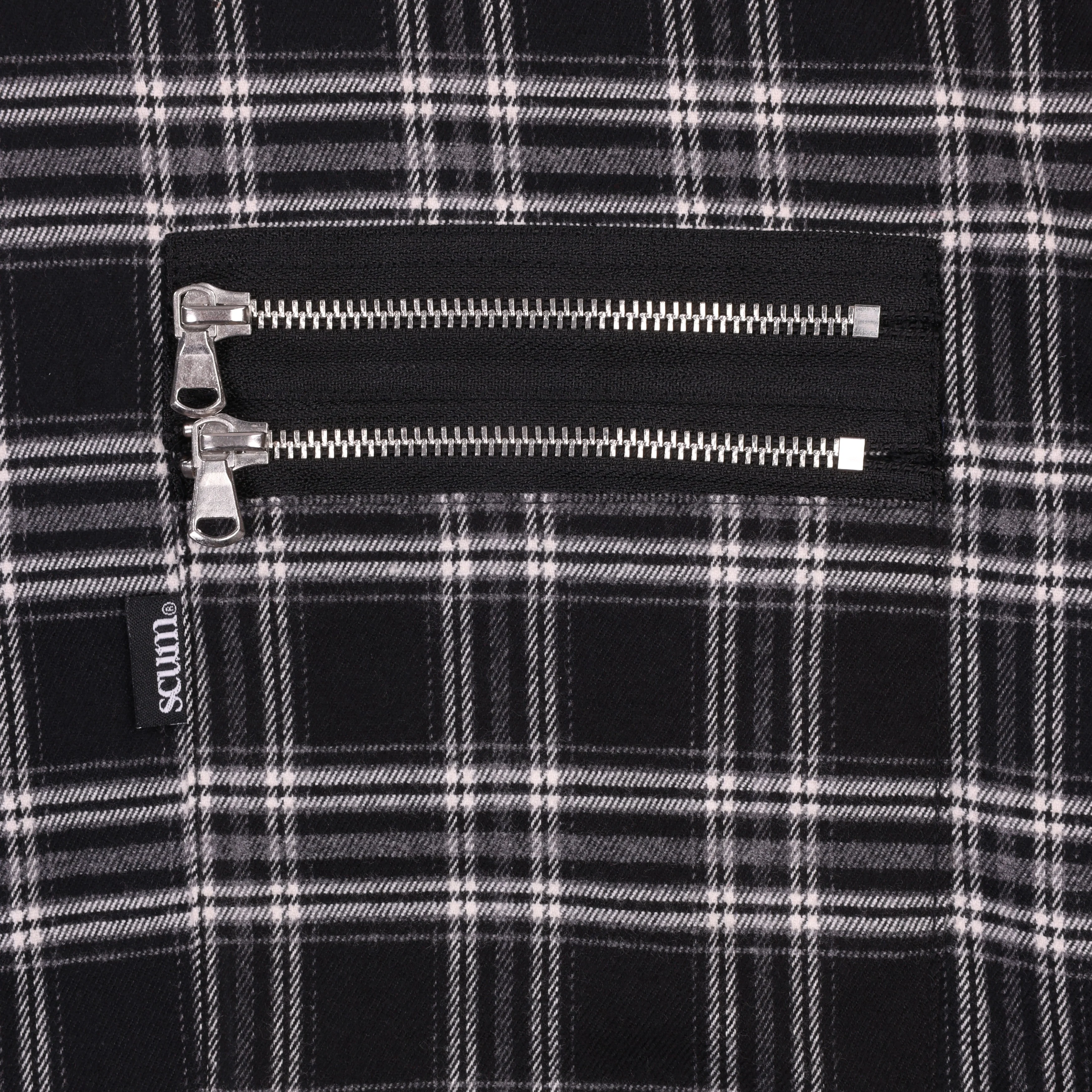 BLACK AND WHITE LUMBERCRACK SHORT SLEEVE SHIRT - Image 3