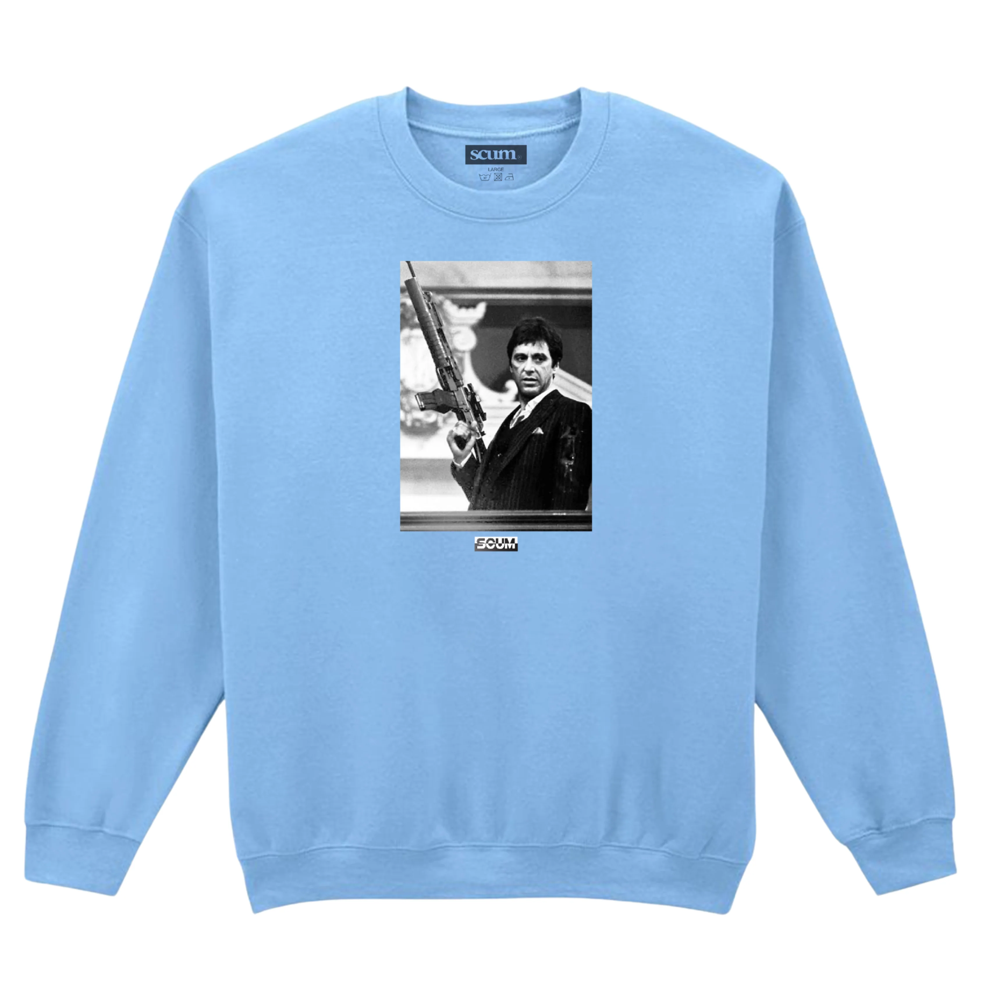 SAY HELLO TO MY LITTLE FRIEND CREW SWEATSHIRT - Image 2