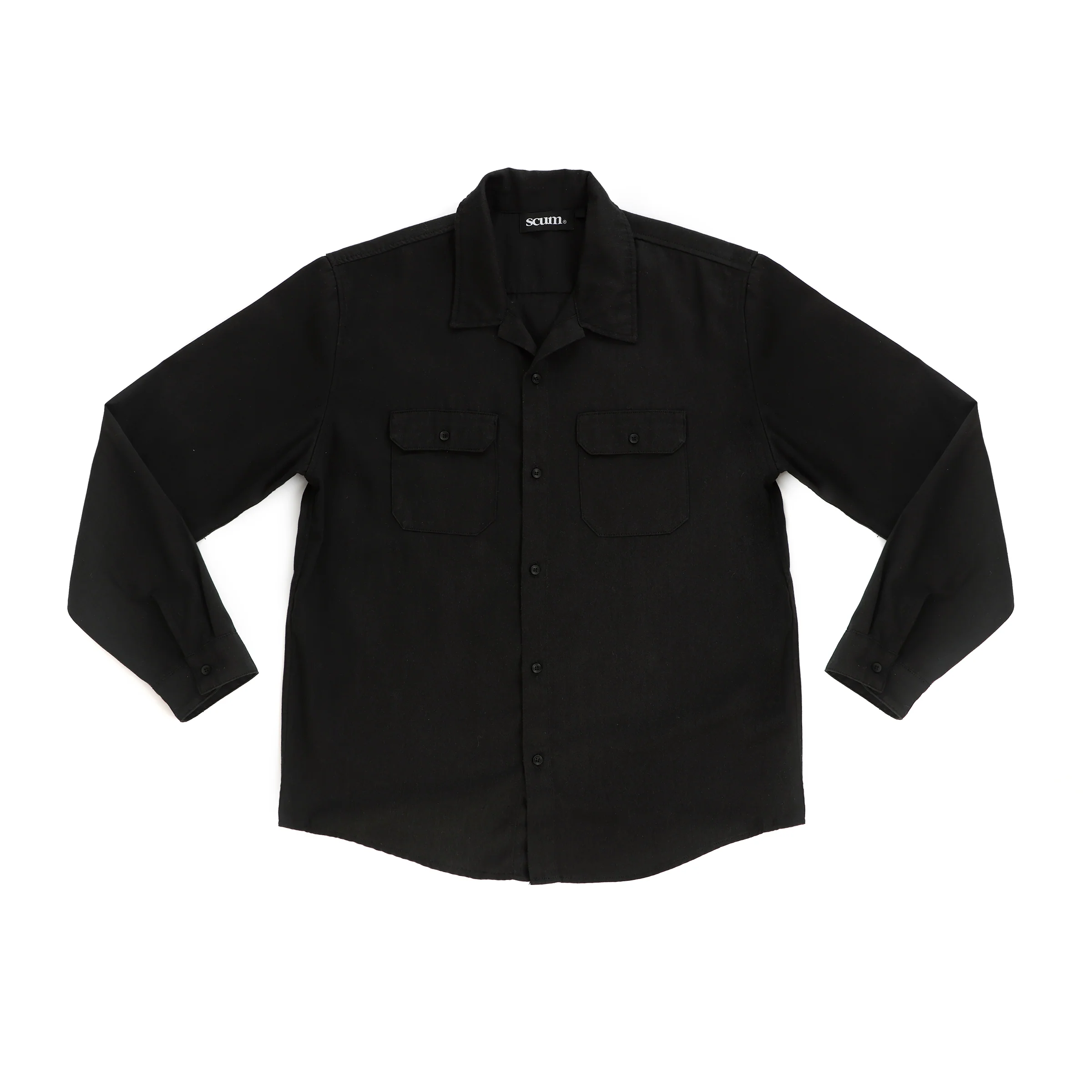SCUM & AMMO WORK SHIRT BLACK