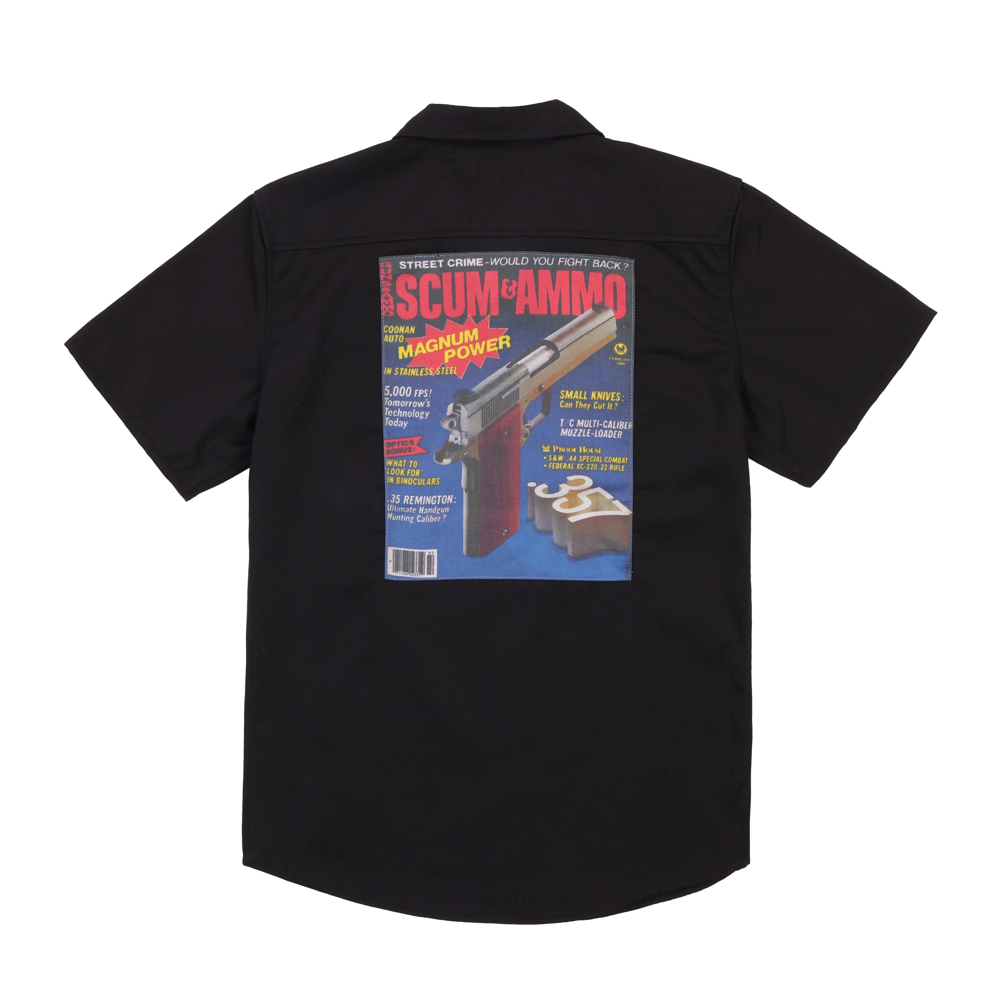 SCUM & AMMO WORK SHIRT SHORT SLEEVE BLACK - Image 2