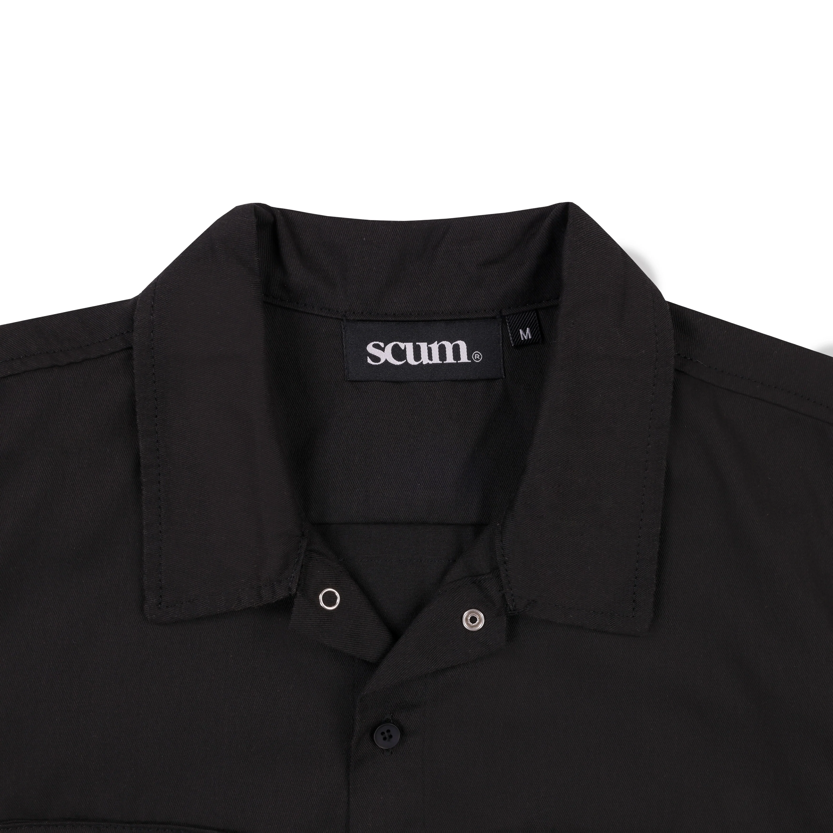SCUM & AMMO WORK SHIRT SHORT SLEEVE BLACK - Image 4