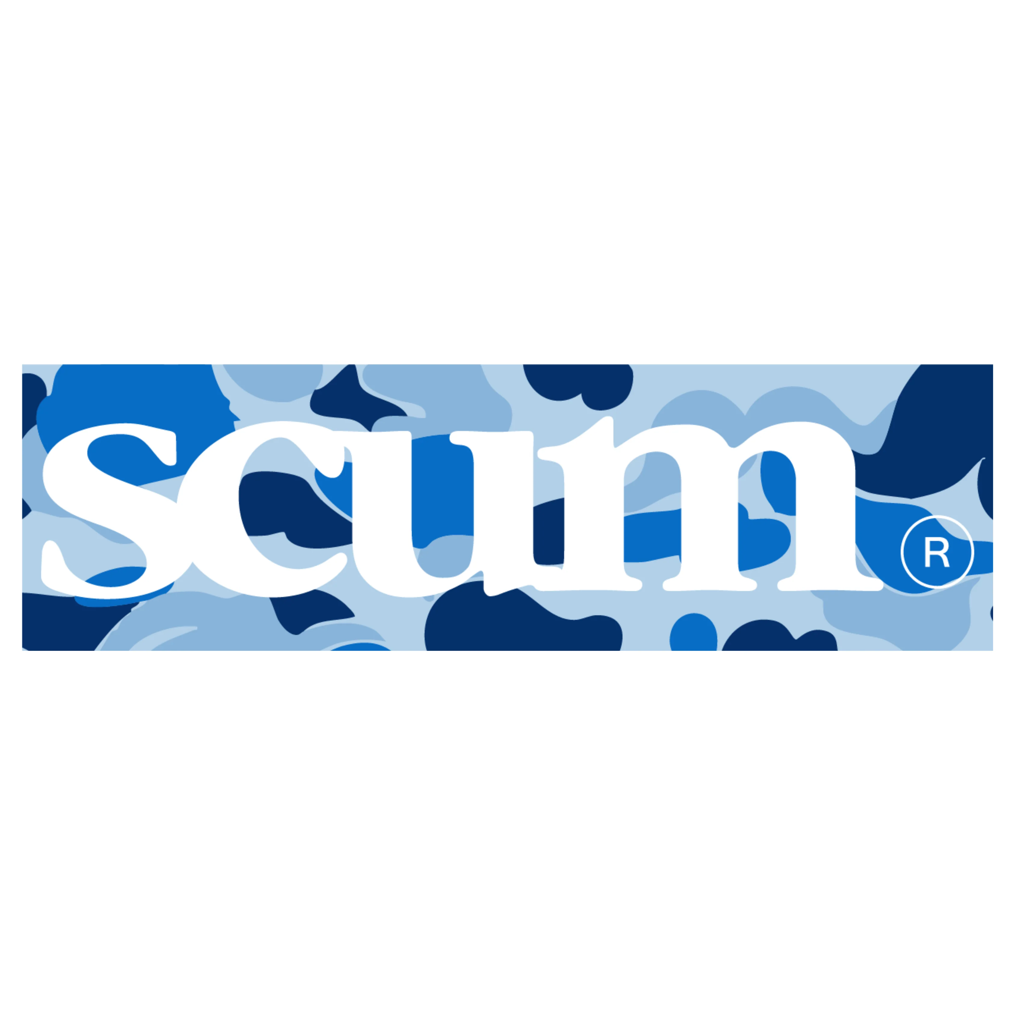 SCUM BOX LOGO CAMO STICKER