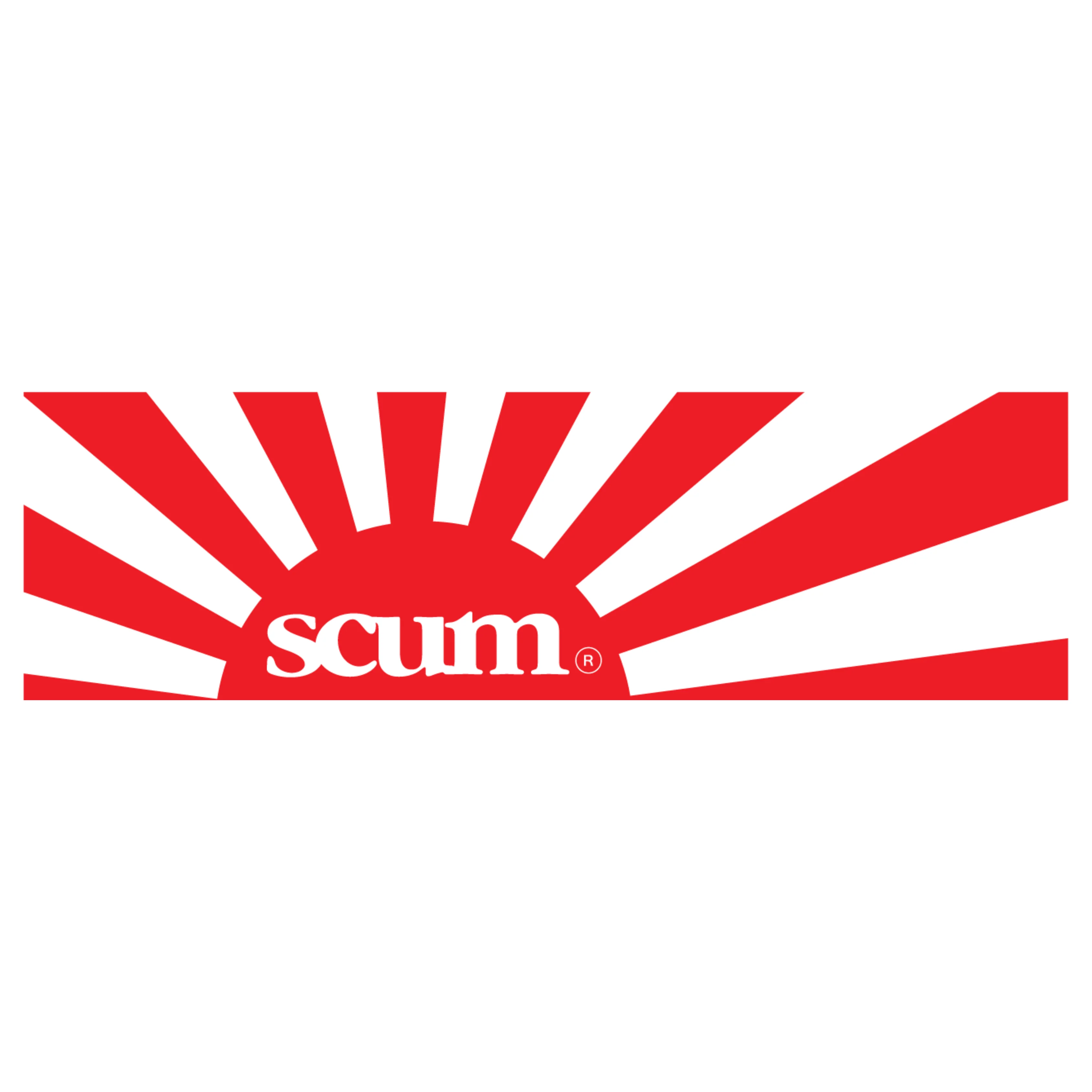 SCUM BOX LOGO RISING SON STICKER
