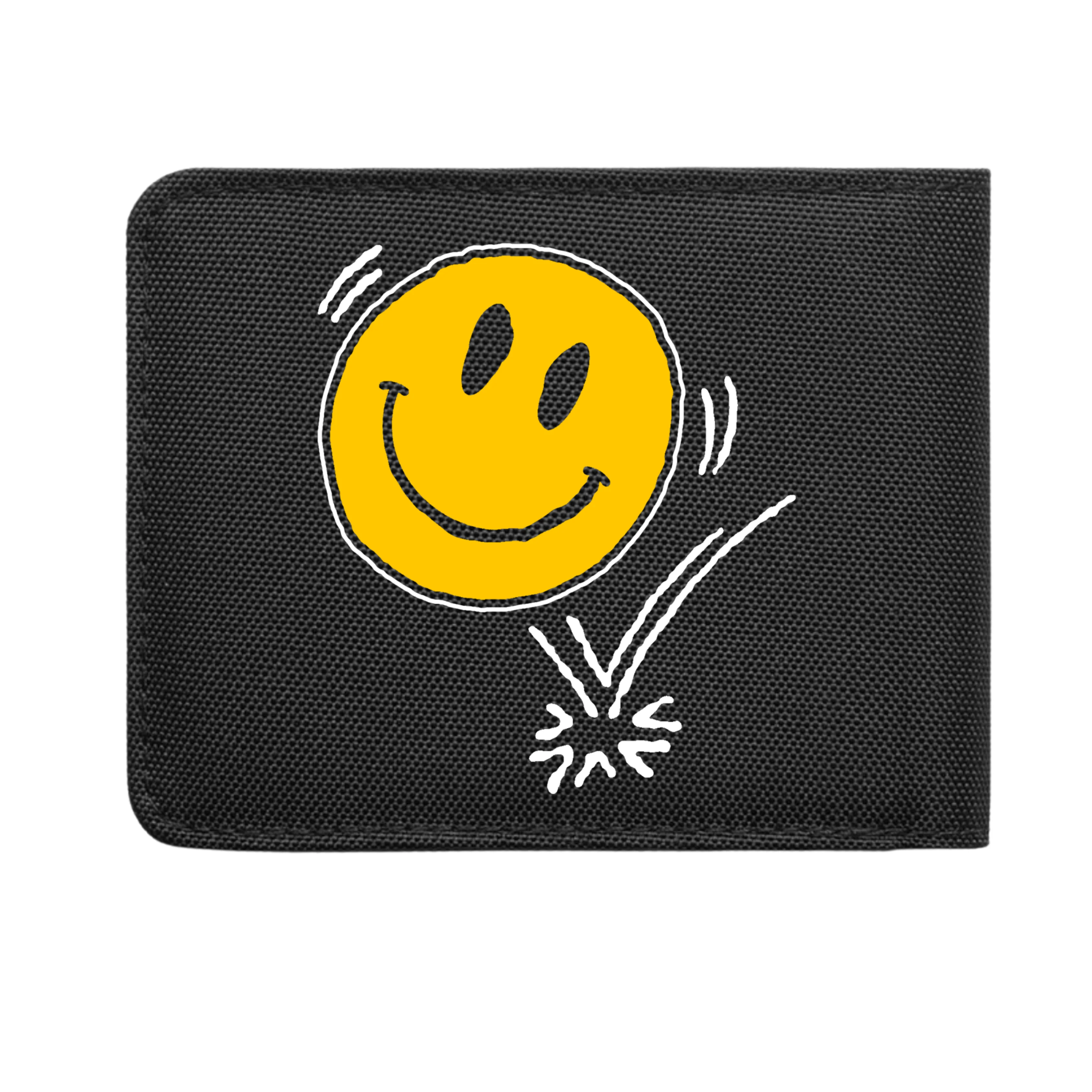 ACID RECYCLED FOLD WALLET - BLACK - Image 4