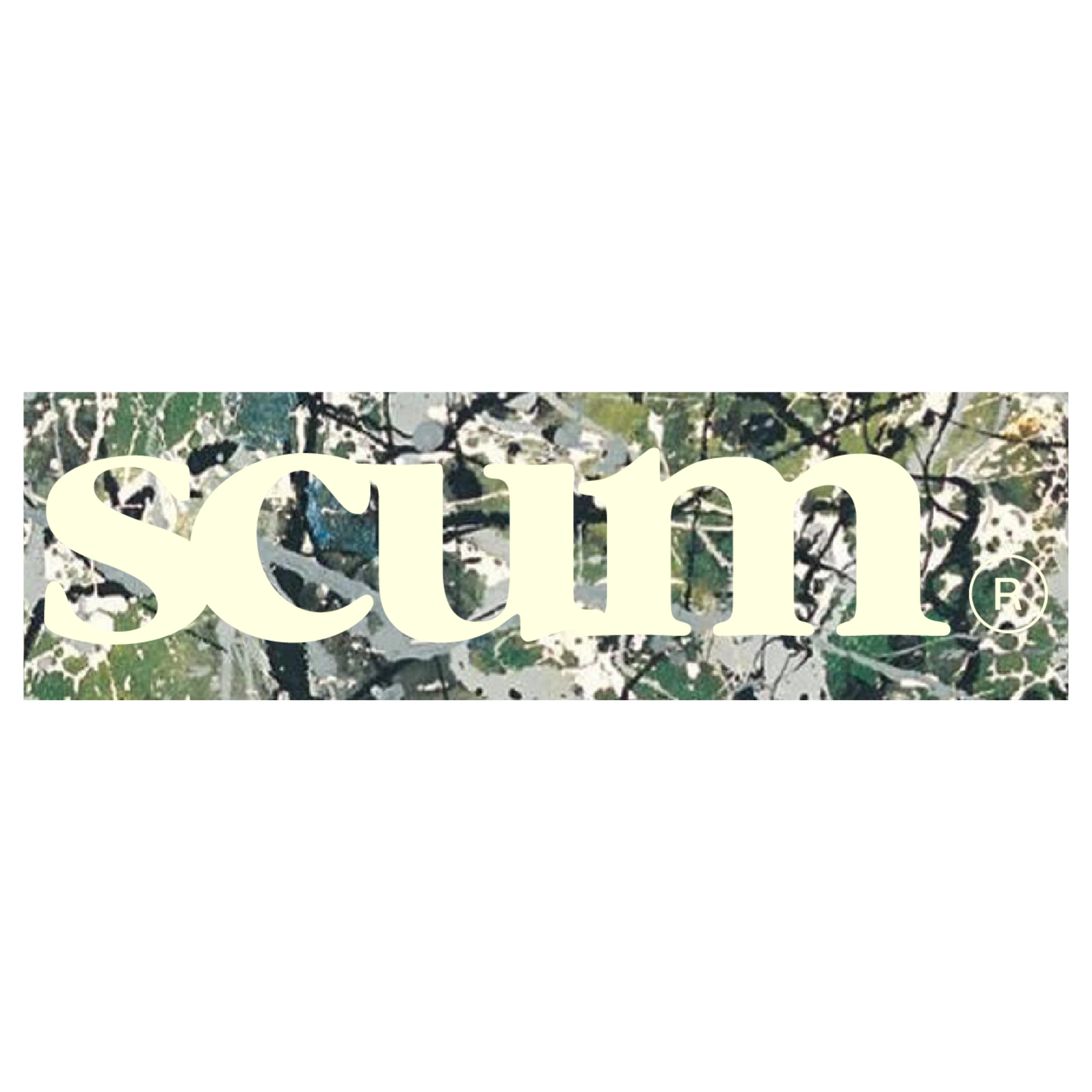SCUM BOX LOGO BUY BUY STICKER