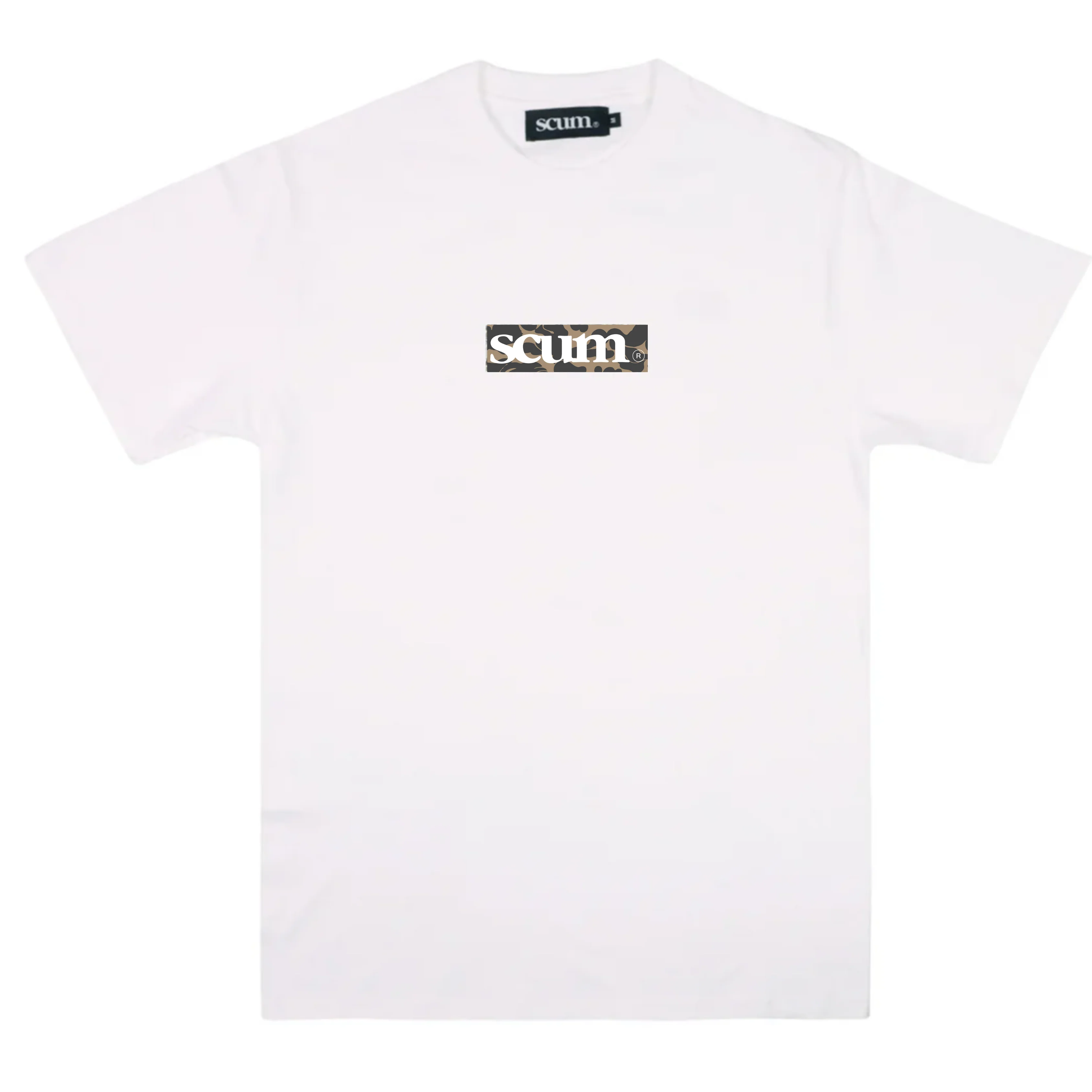 SCUM CAMO BOX LOGO T-SHIRT