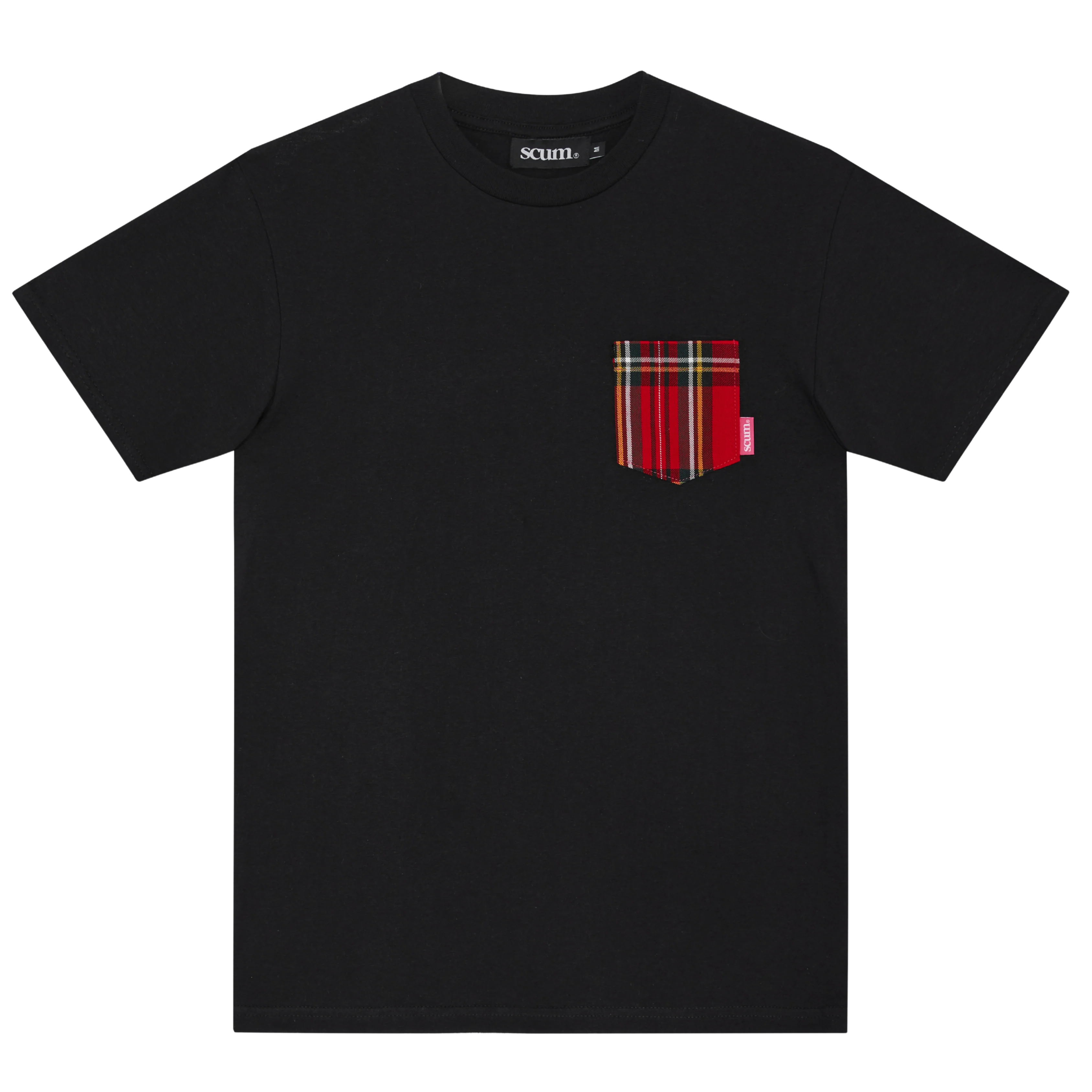 SCUM TARTAN POCKET T-SHIRT