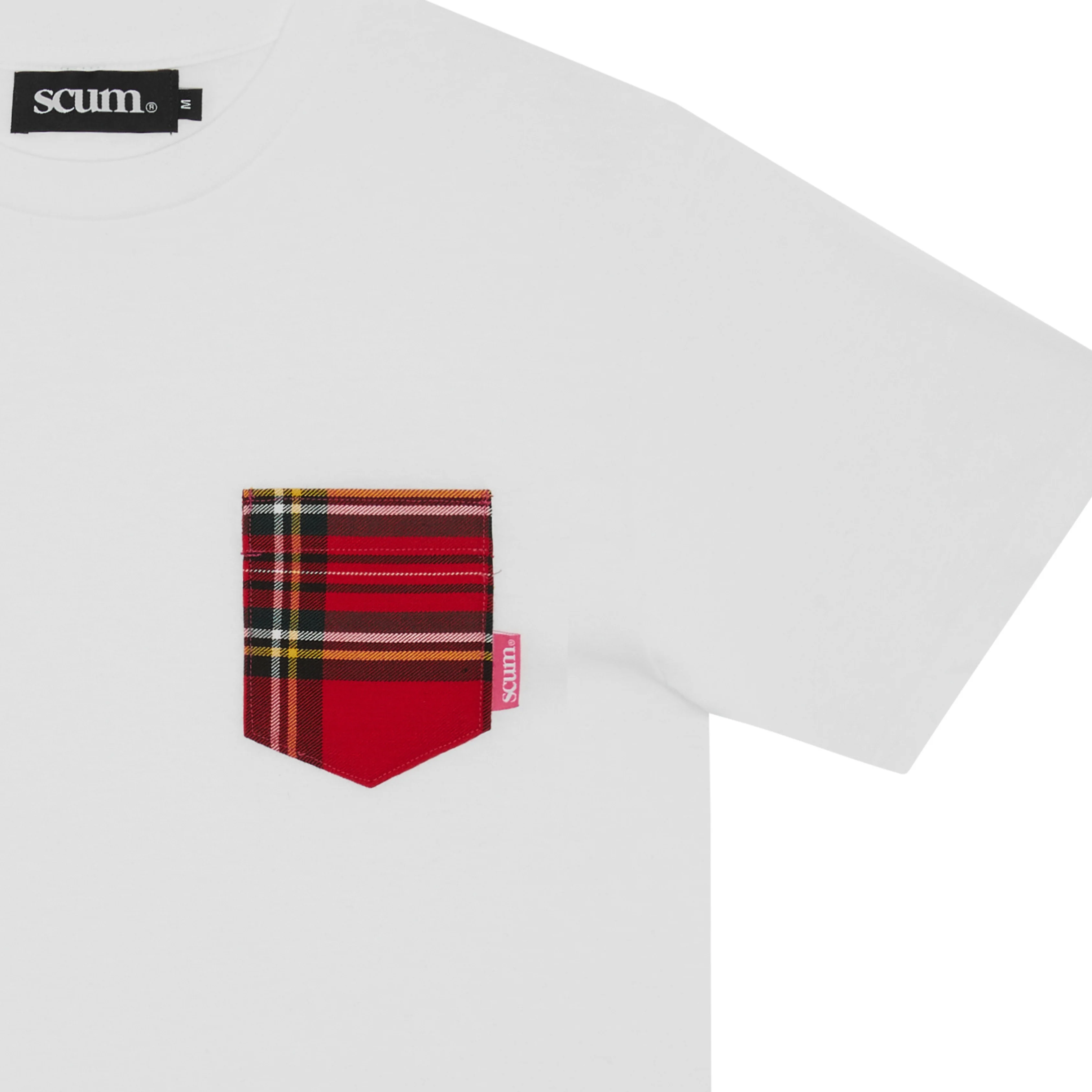 SCUM TARTAN POCKET T-SHIRT - Image 3