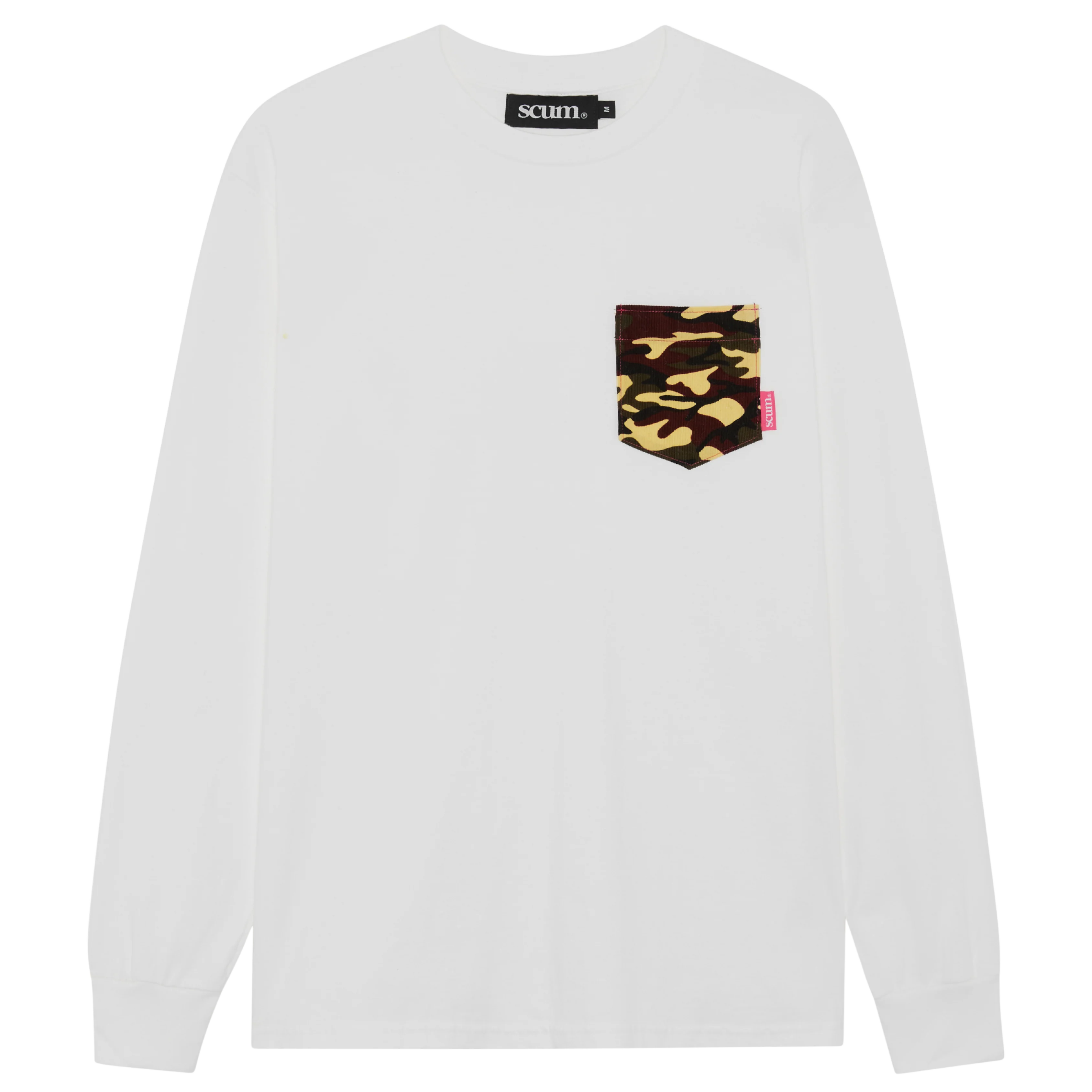 SCUM CAMO PRINT POCKET LONG SLEEVE T-SHIRT