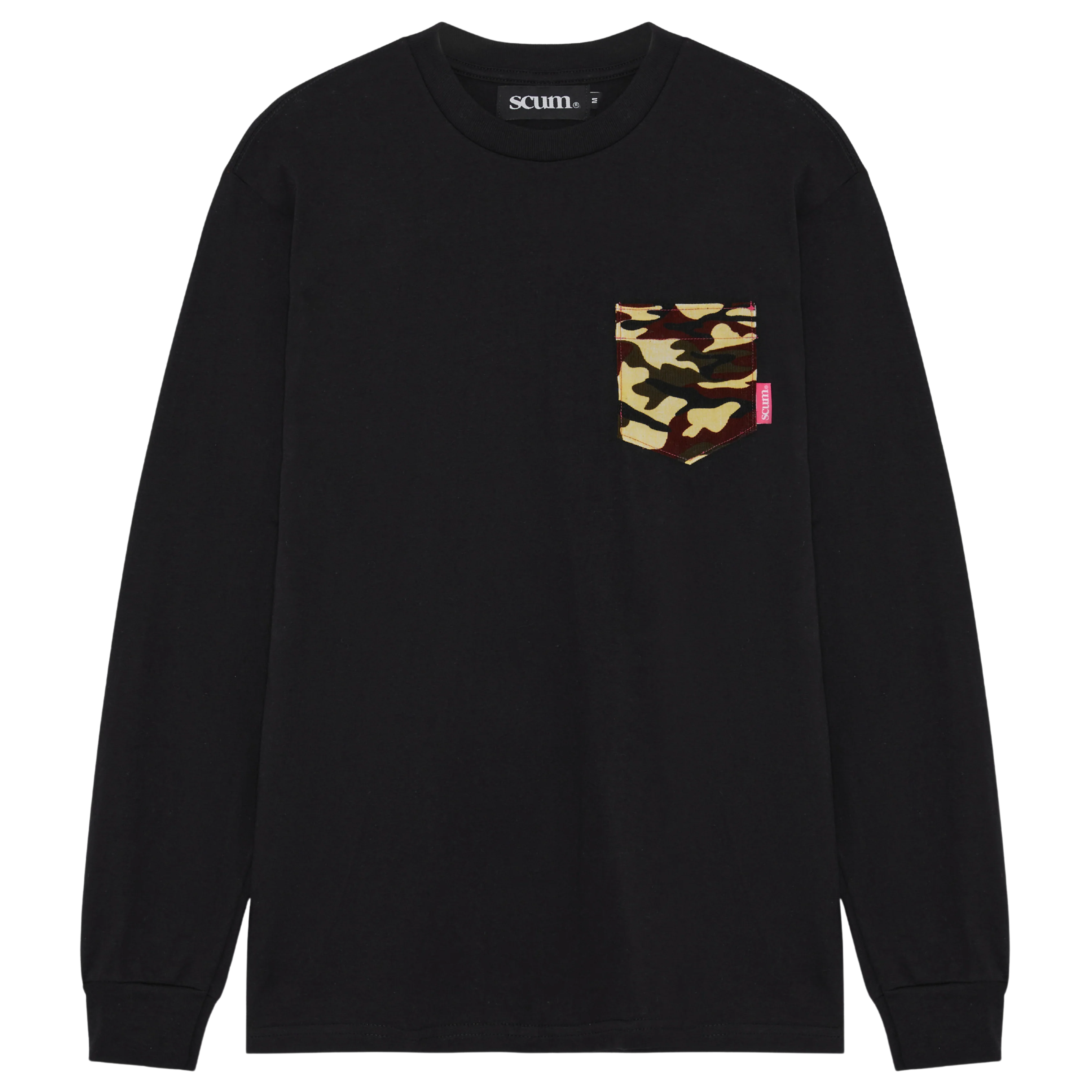 SCUM CAMO PRINT POCKET LONG SLEEVE T-SHIRT - Image 2
