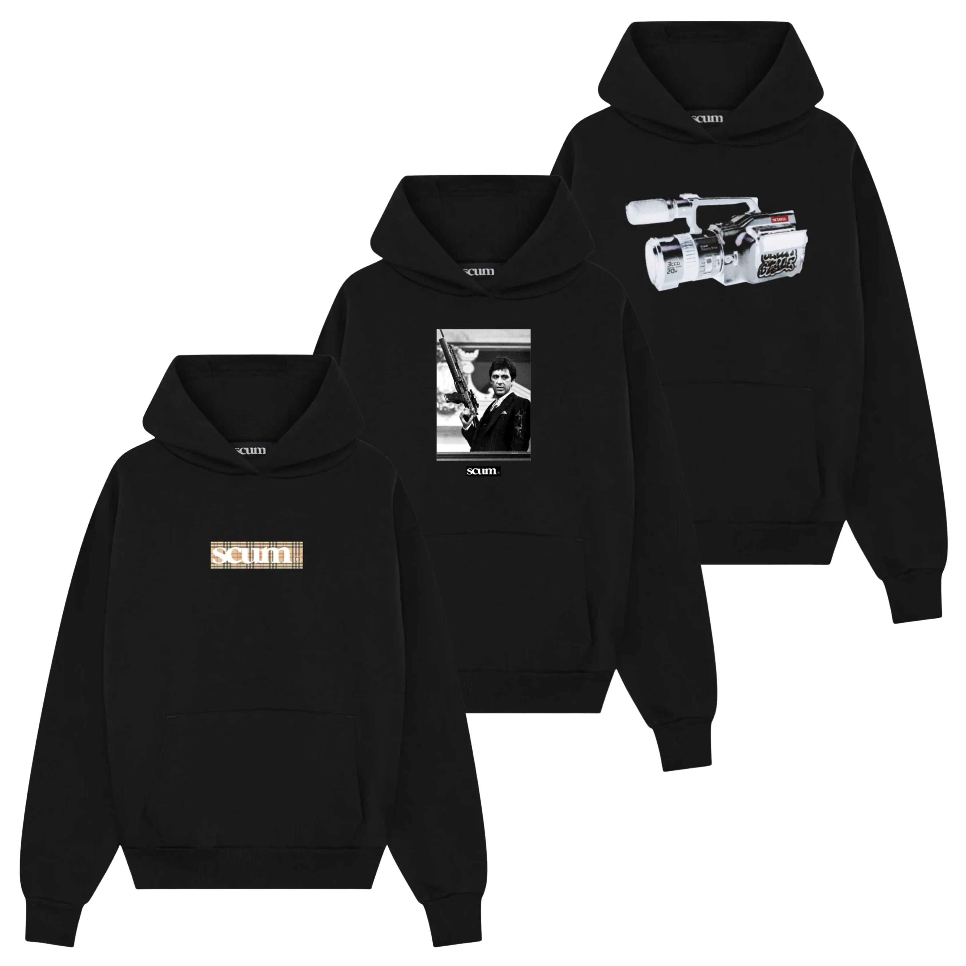 SCUM CLASICO 3 PACK HOODIE
