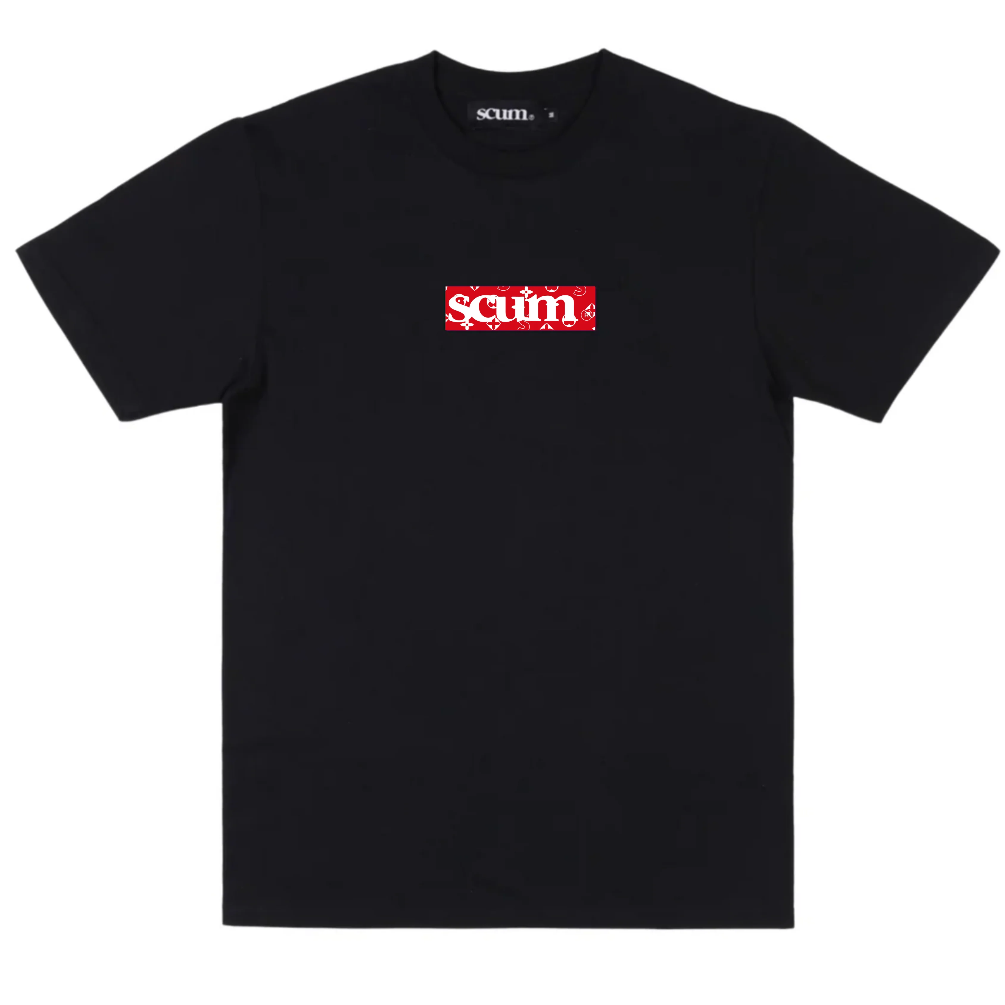 SCUM RED LOVE PRINT BOX LOGO T-SHIRT - Image 2