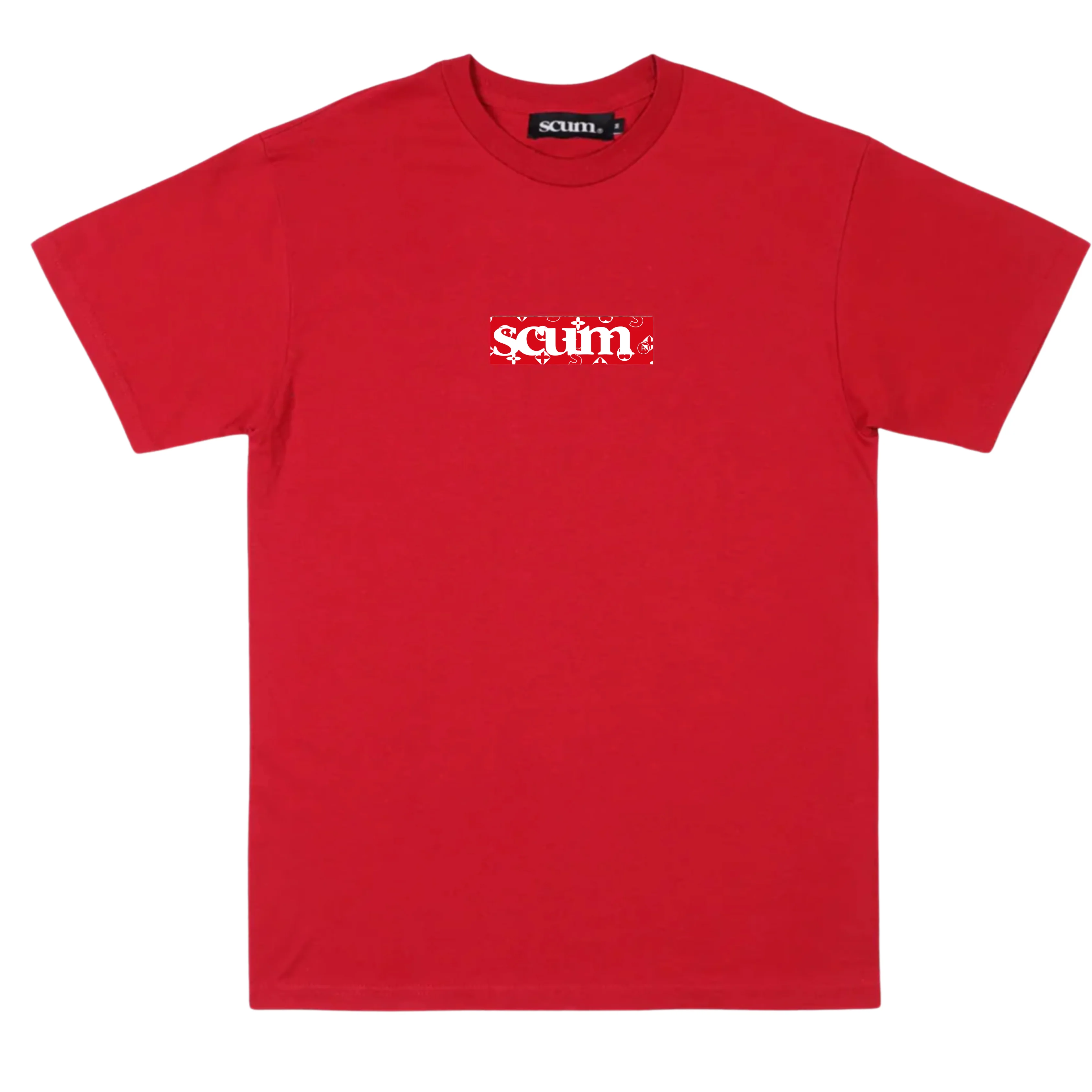 SCUM RED LOVE PRINT BOX LOGO T-SHIRT - Image 3