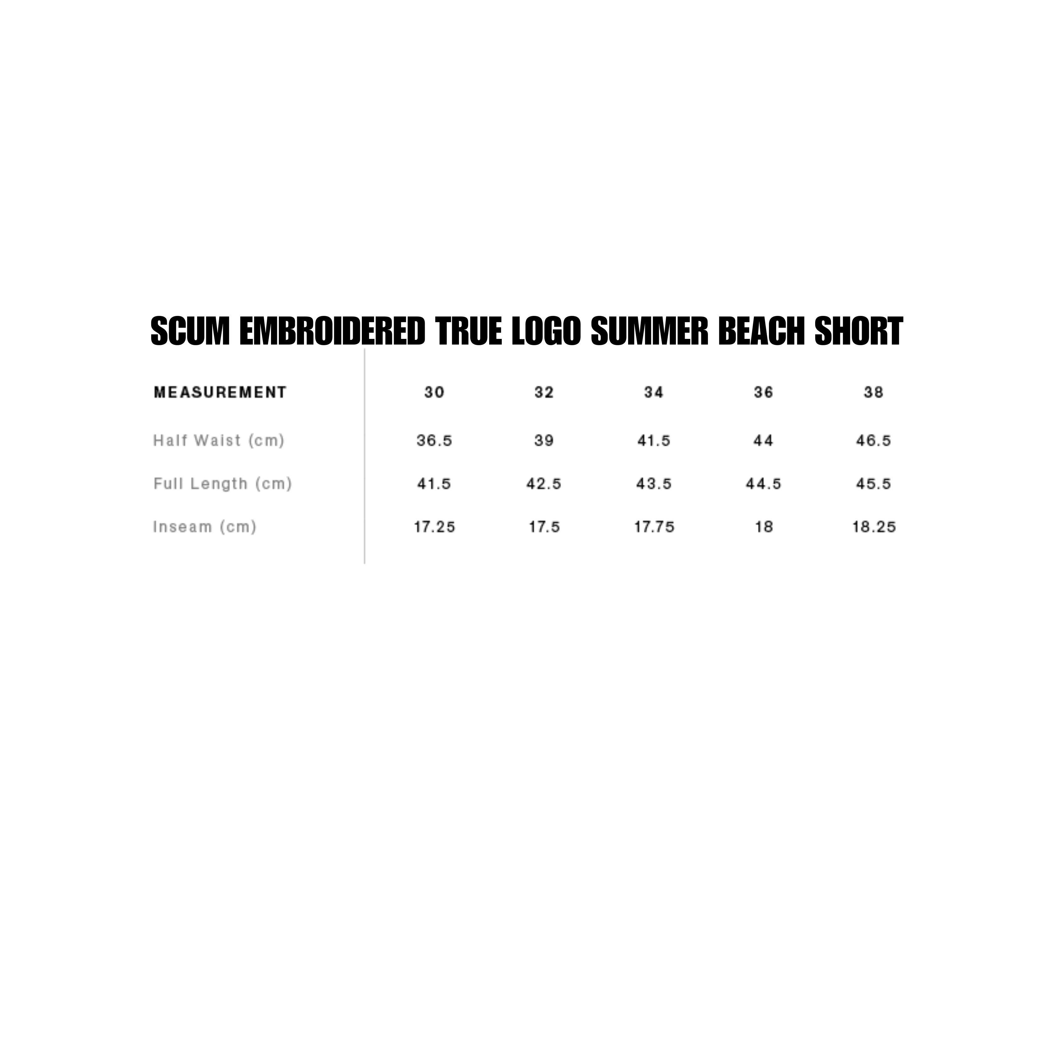 SCUM EMBROIDERED TRUE LOGO SUMMER BEACH SHORT - RED - Image 3