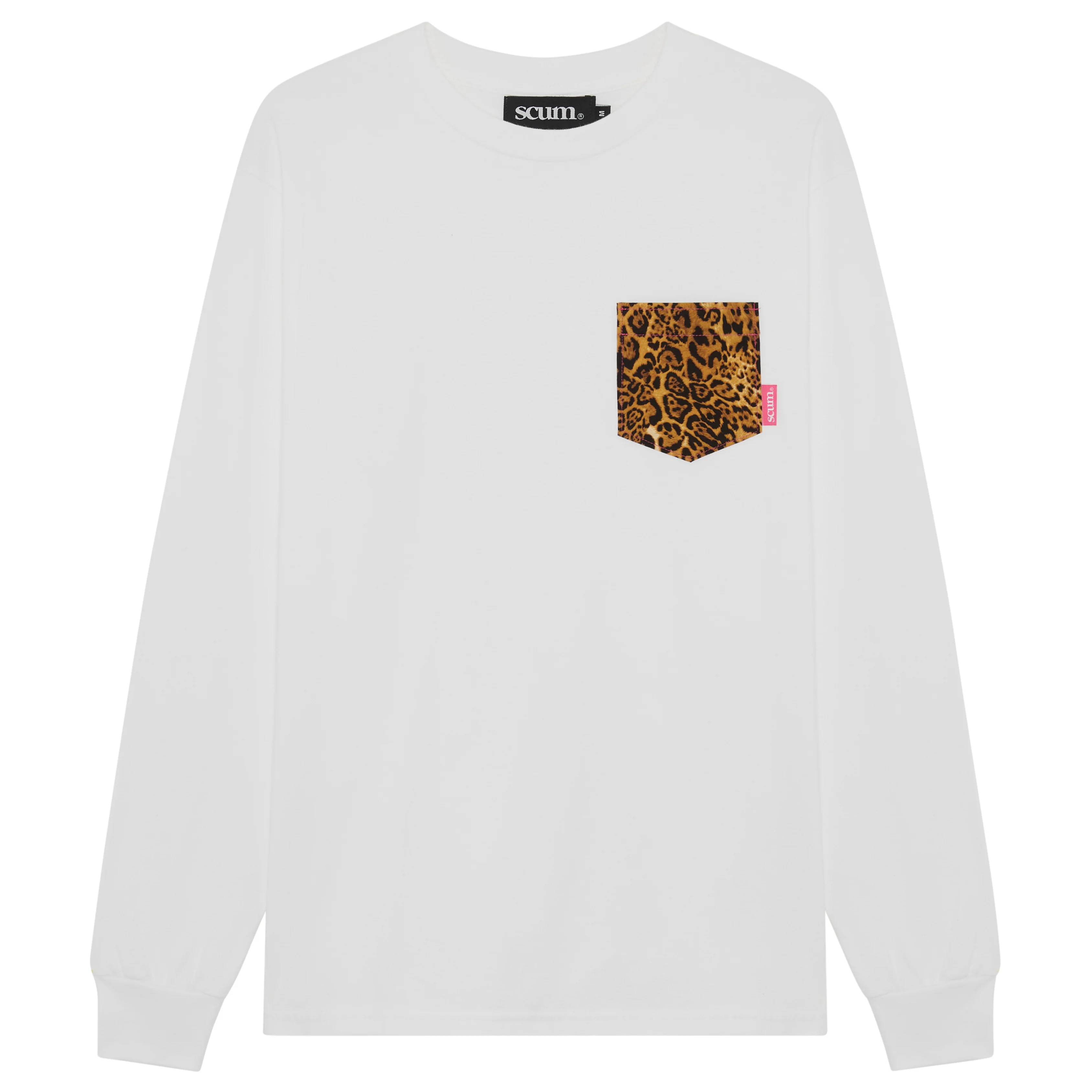 SCUM LEOPARD PRINT POCKET LONG SLEEVE T-SHIRT