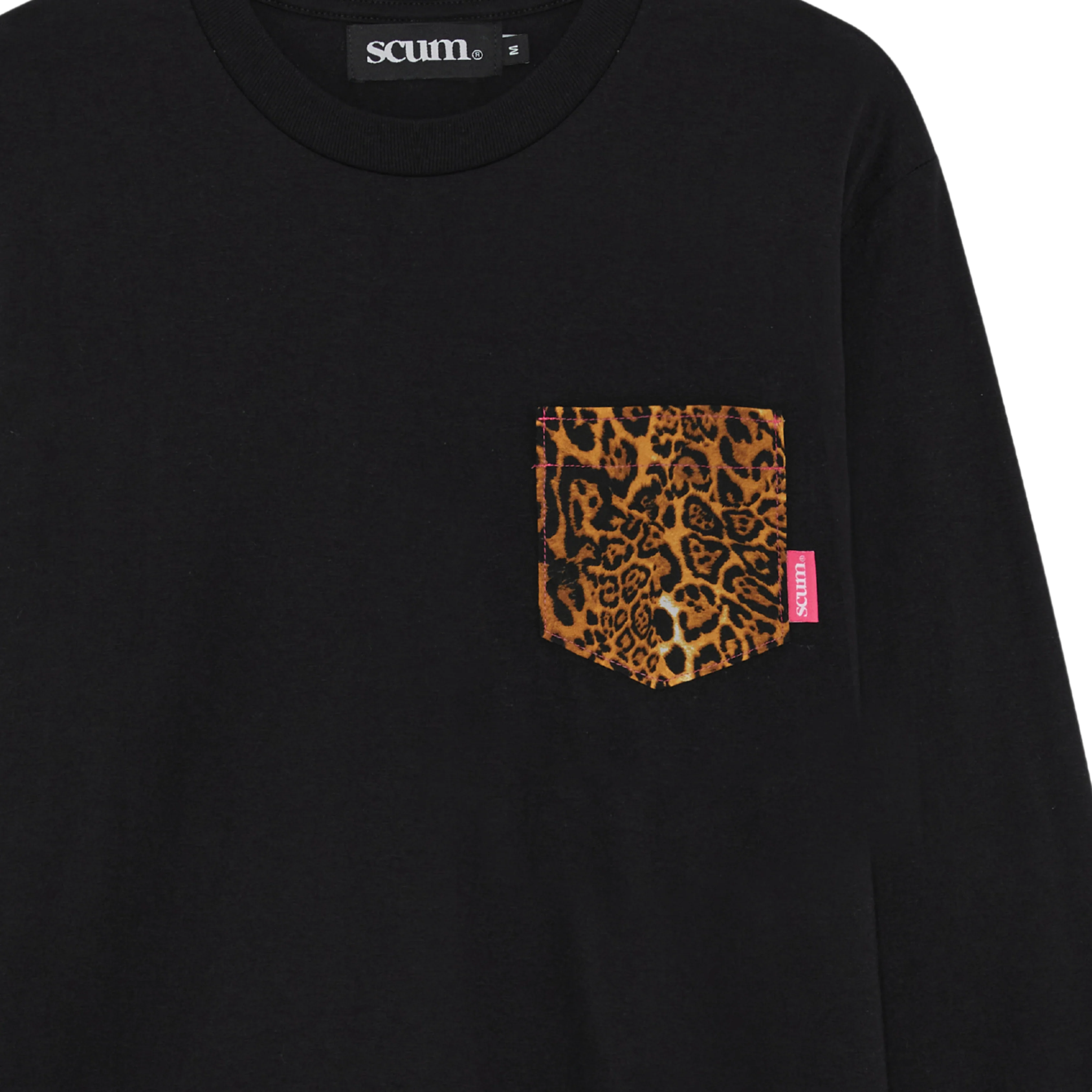 SCUM LEOPARD PRINT POCKET LONG SLEEVE T-SHIRT - Image 3