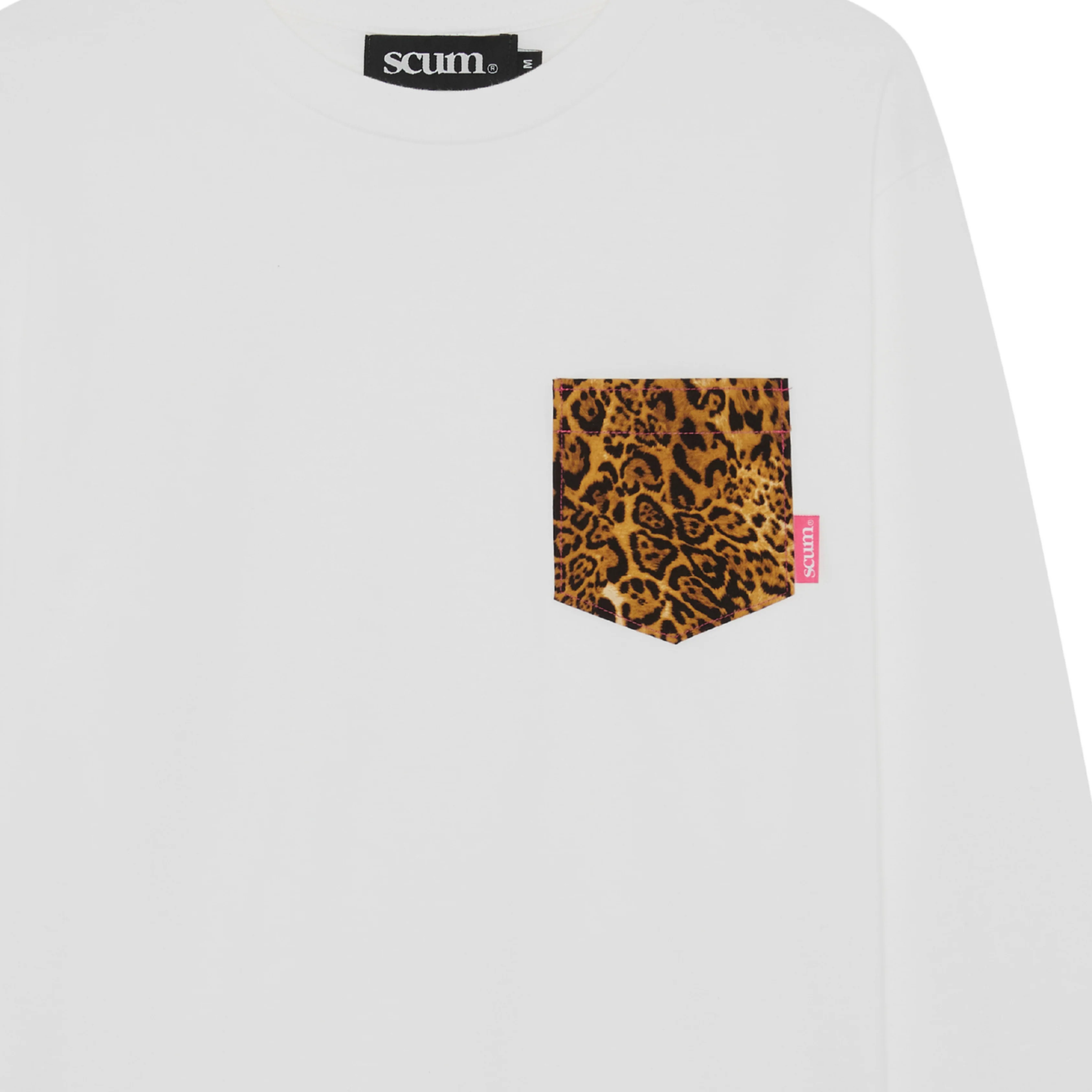 SCUM LEOPARD PRINT POCKET LONG SLEEVE T-SHIRT - Image 4
