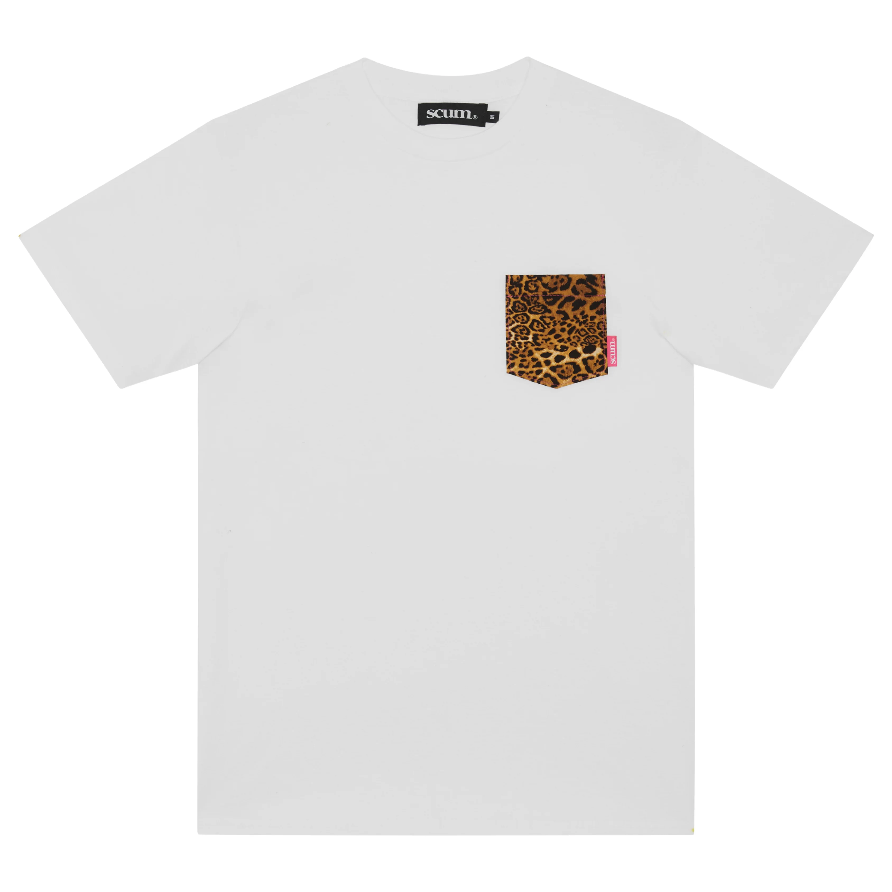 SCUM LEOPARD PRINT POCKET T-SHIRT