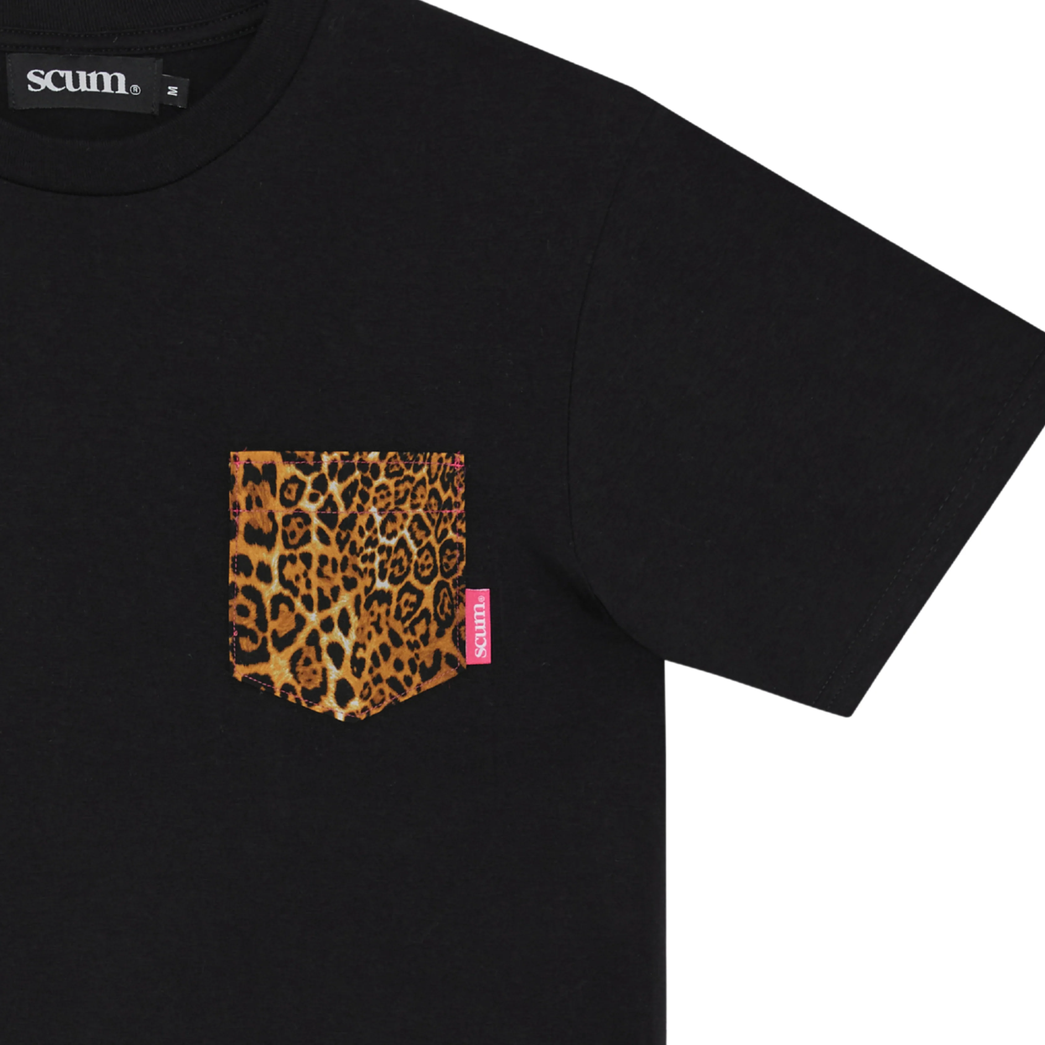SCUM LEOPARD PRINT POCKET T-SHIRT - Image 4