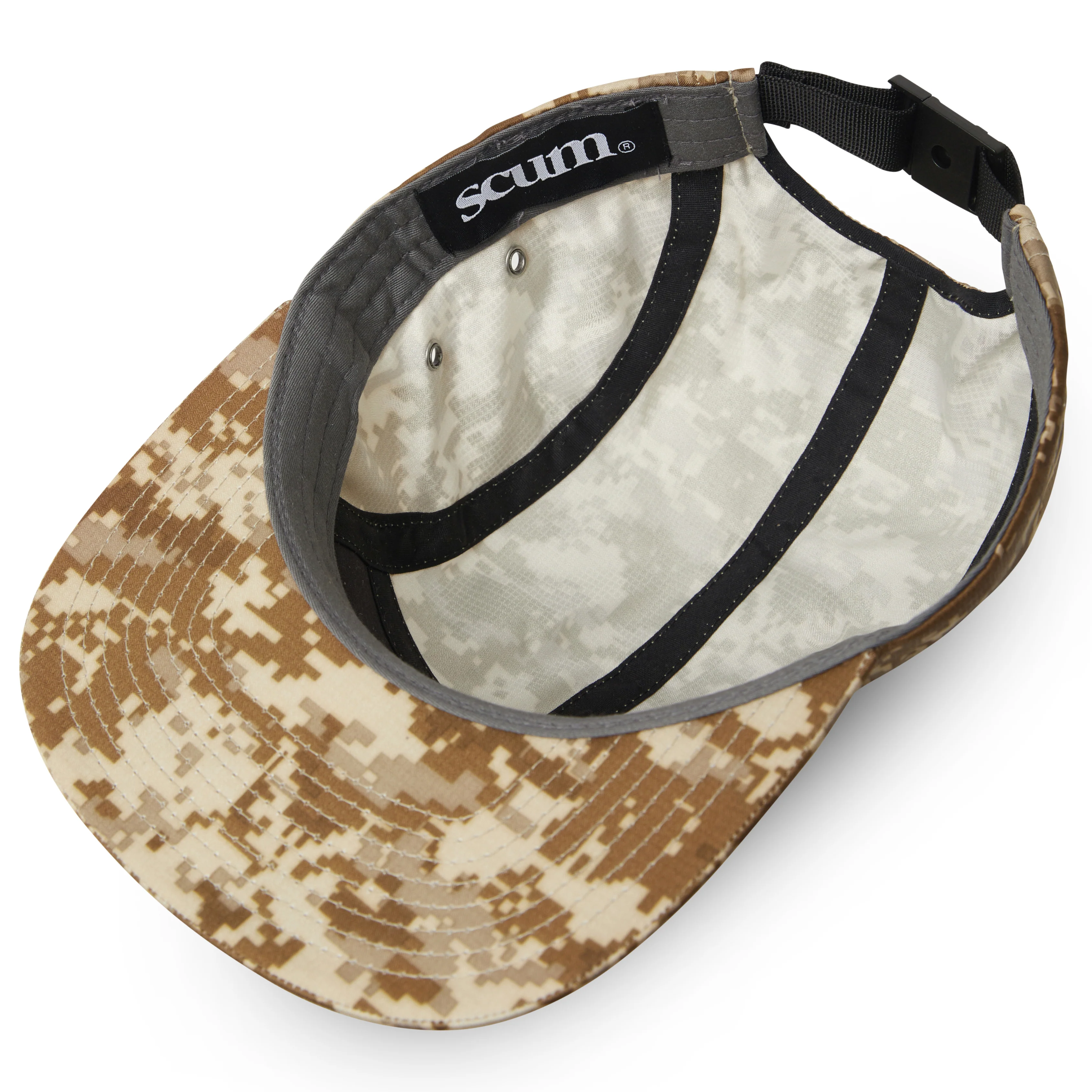 SCUM 5 PANEL DIGTAL CAMO CAP - Image 2