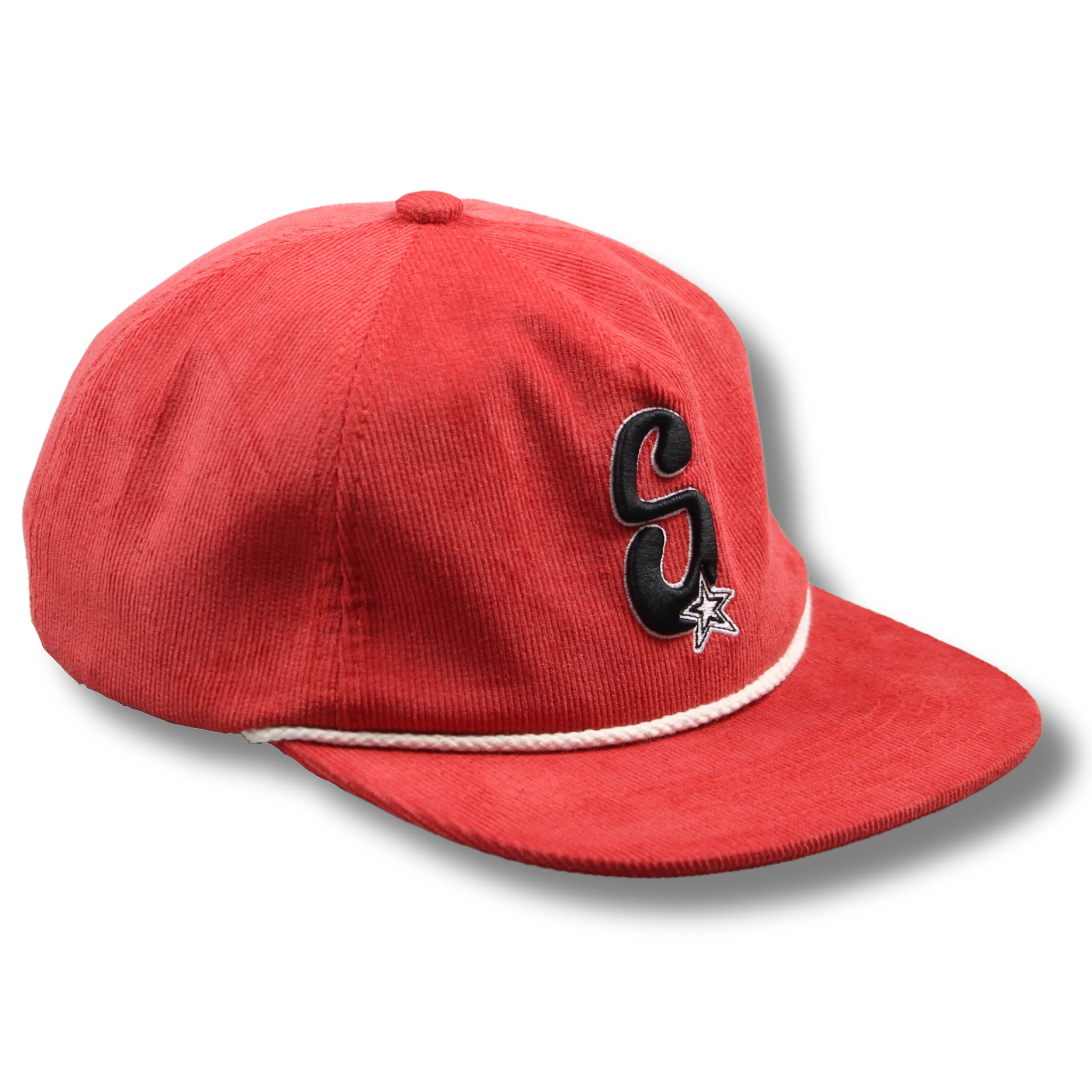 SCUM STAR EMBROIDERED CAP - RED - Image 3