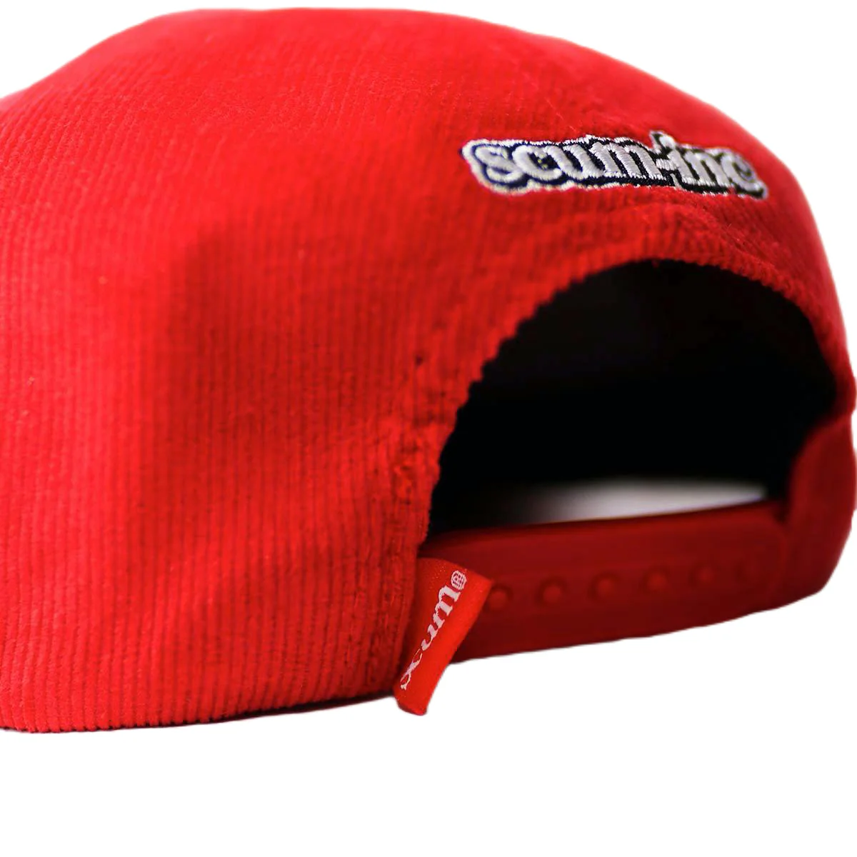 SCUM STAR EMBROIDERED CAP - RED - Image 5