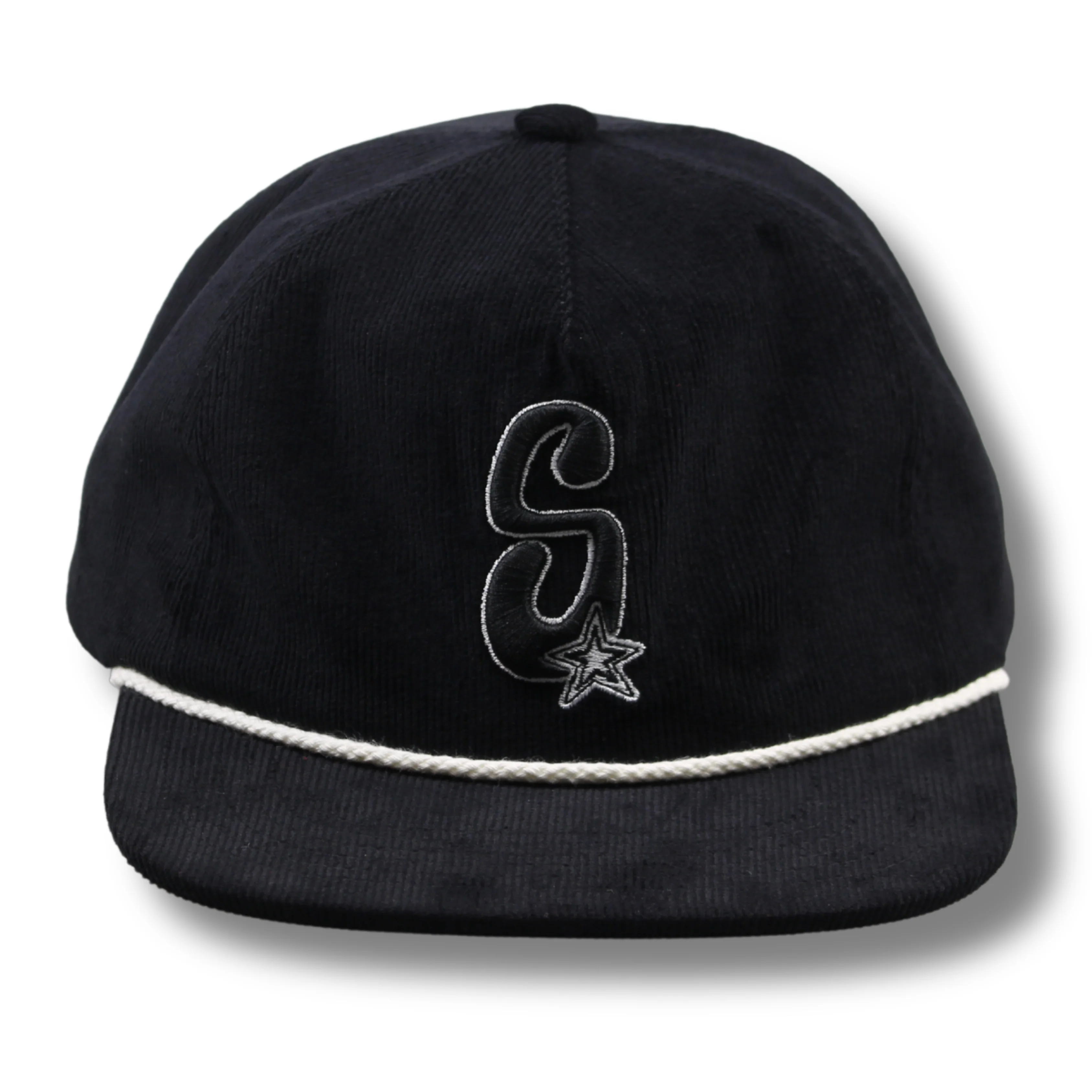 SCUM STAR EMBROIDERED CAP - BLACK