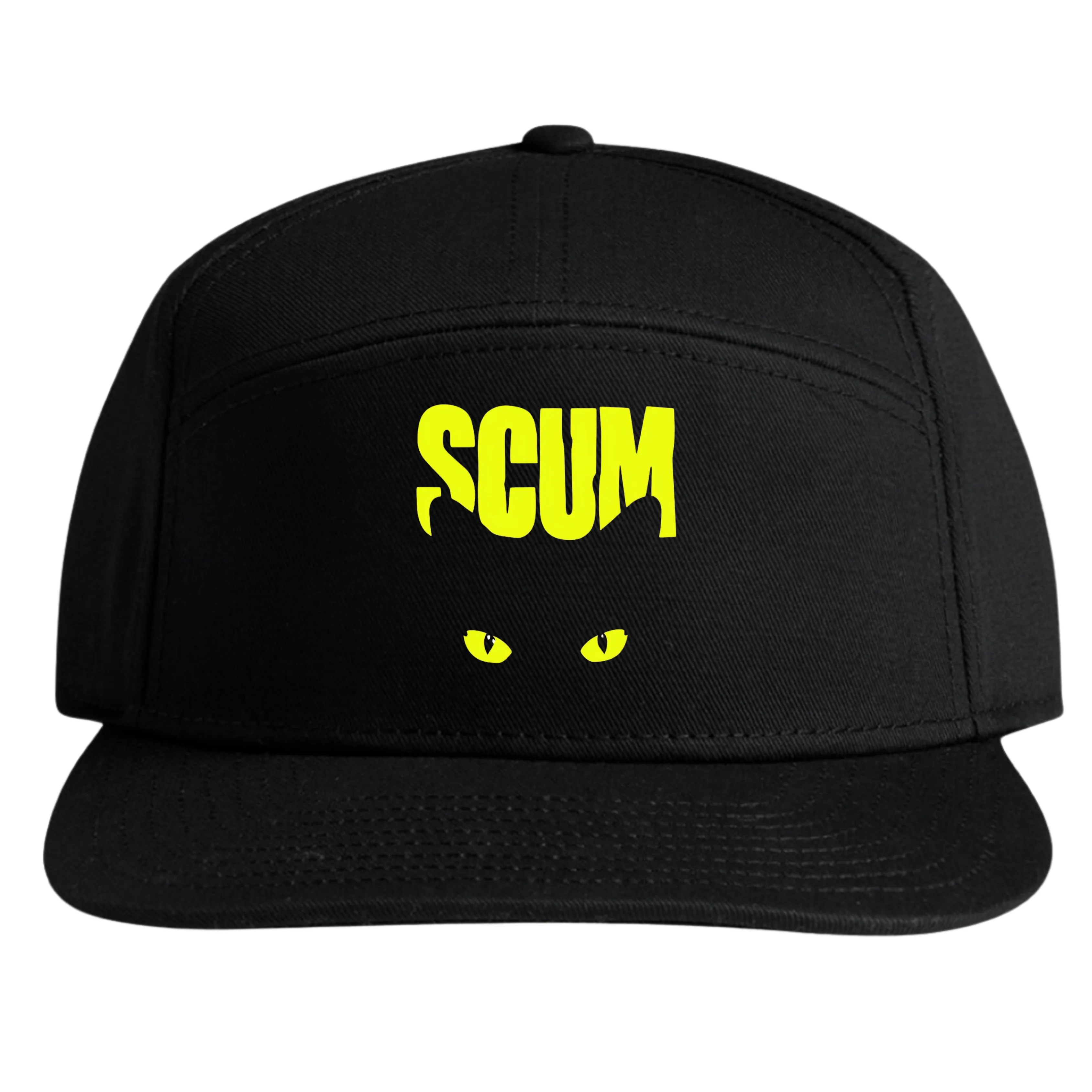 SCUM JINX 7 PANEL CAP - BLACK