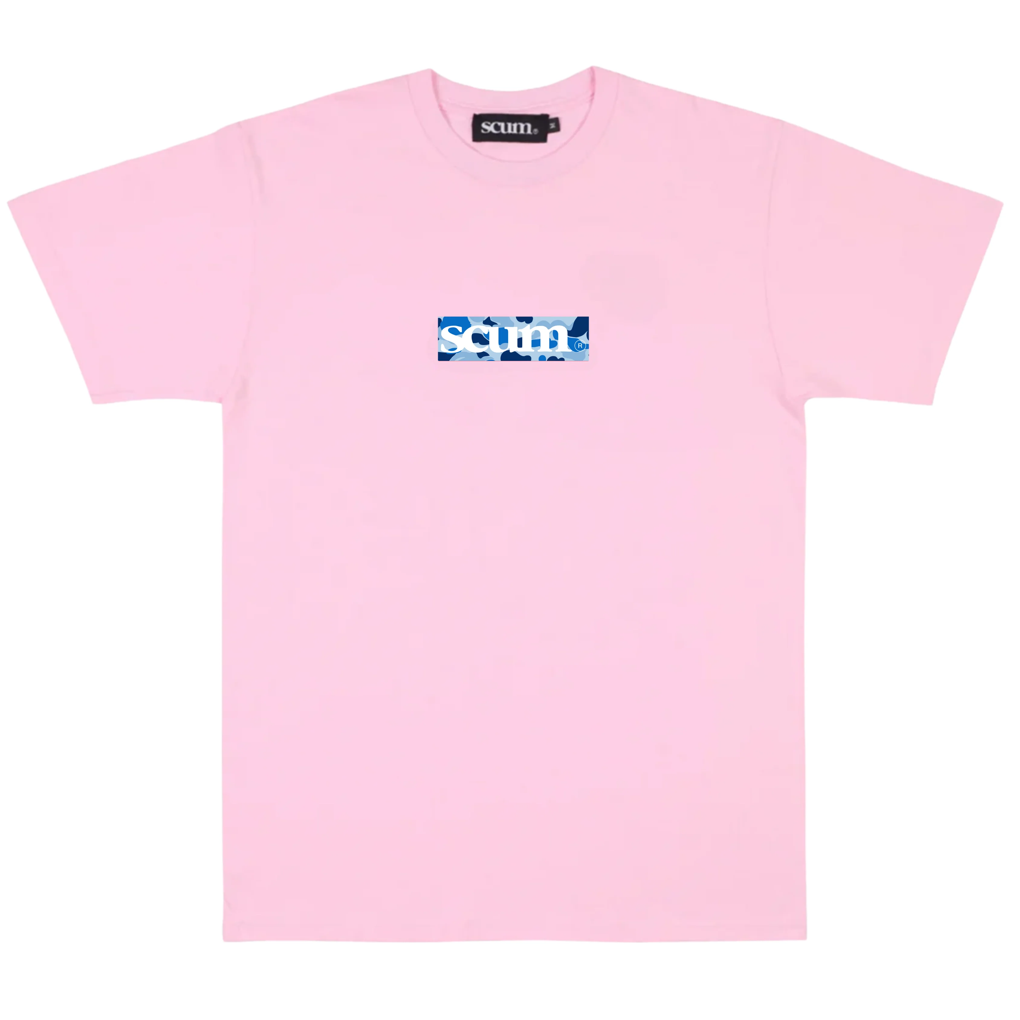 SCUM BLUE CAMO BOX LOGO T-SHIRT - Image 4