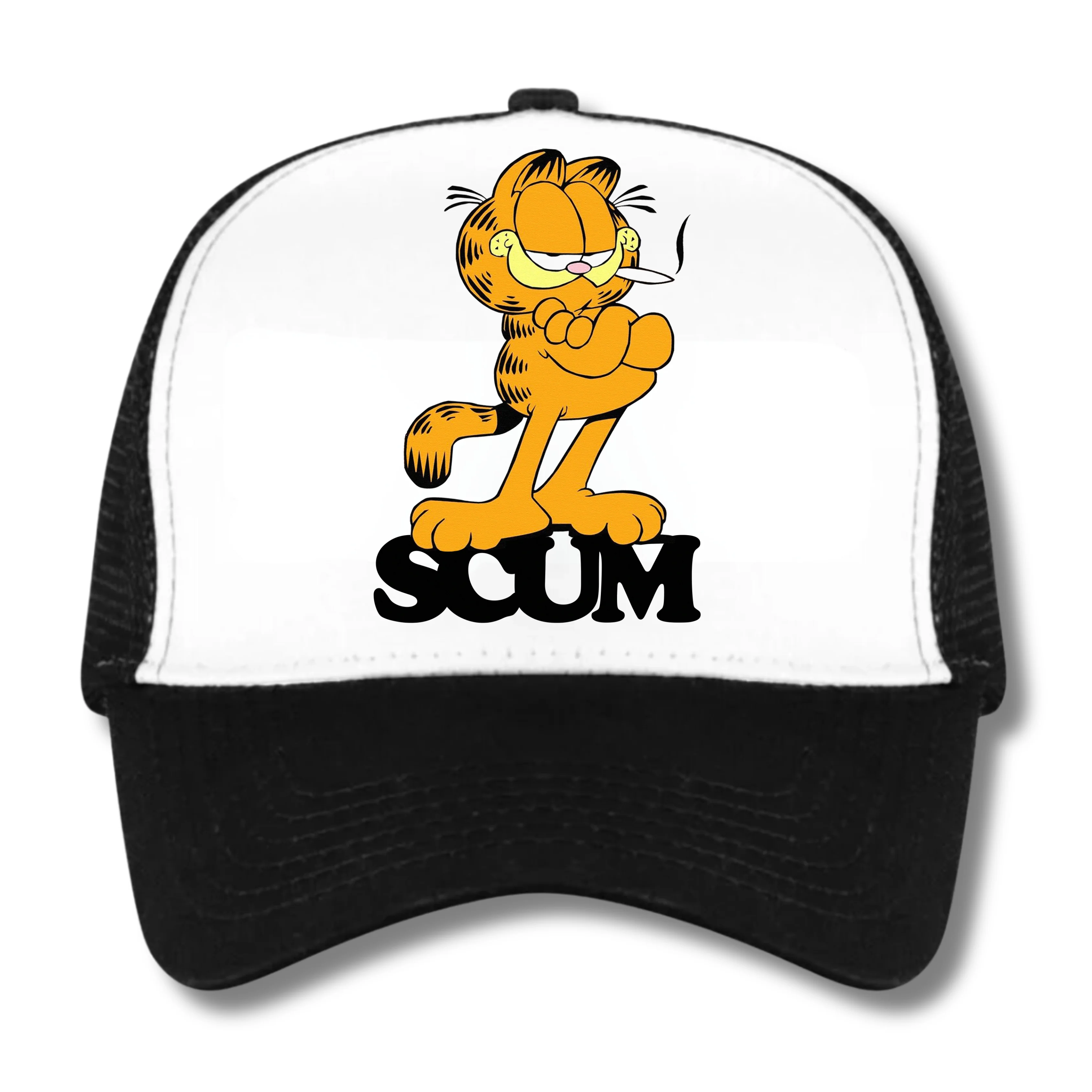 GARFIELD CAP - BLACK / WHITE