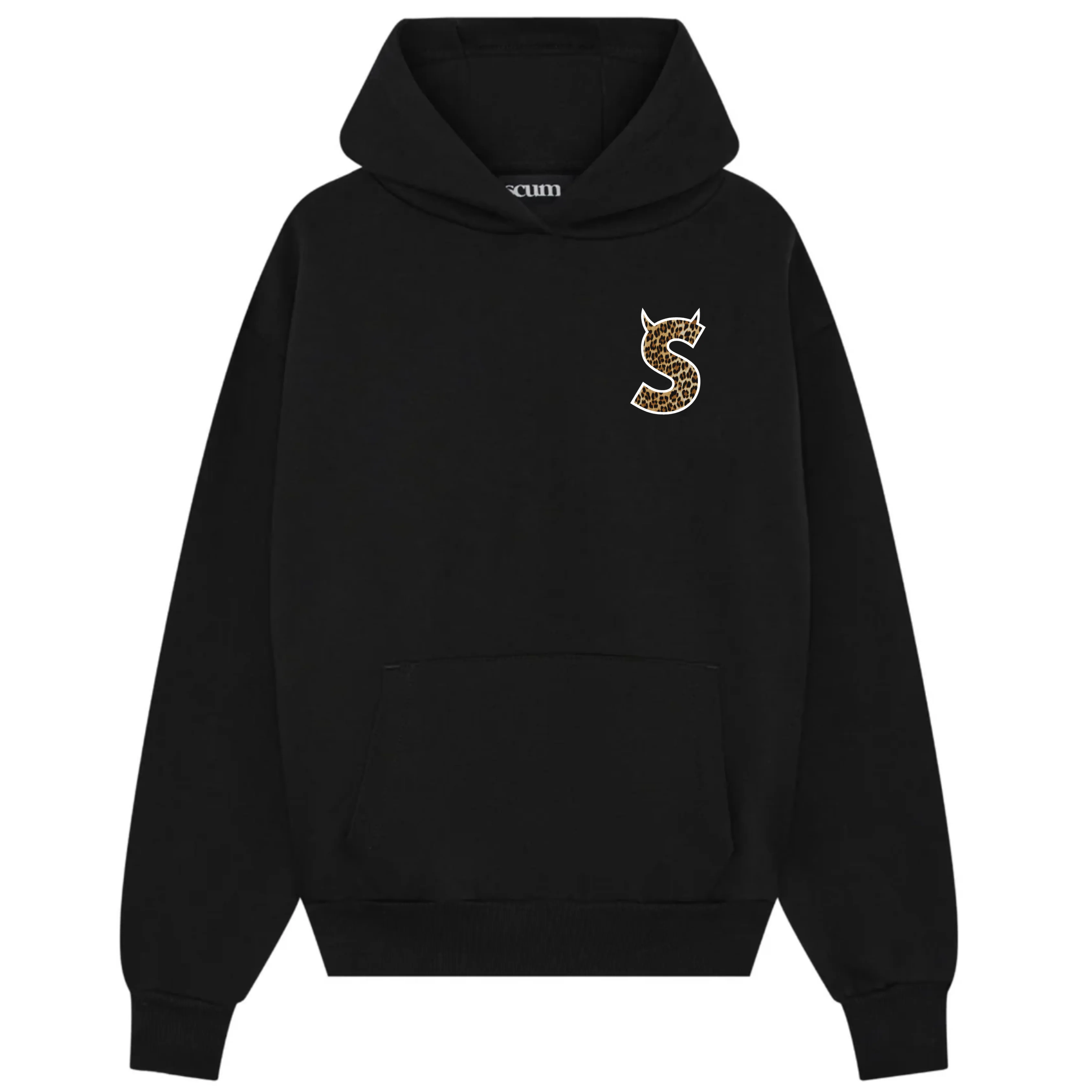 S DIABLO LEOPARD PRINT HOODIE