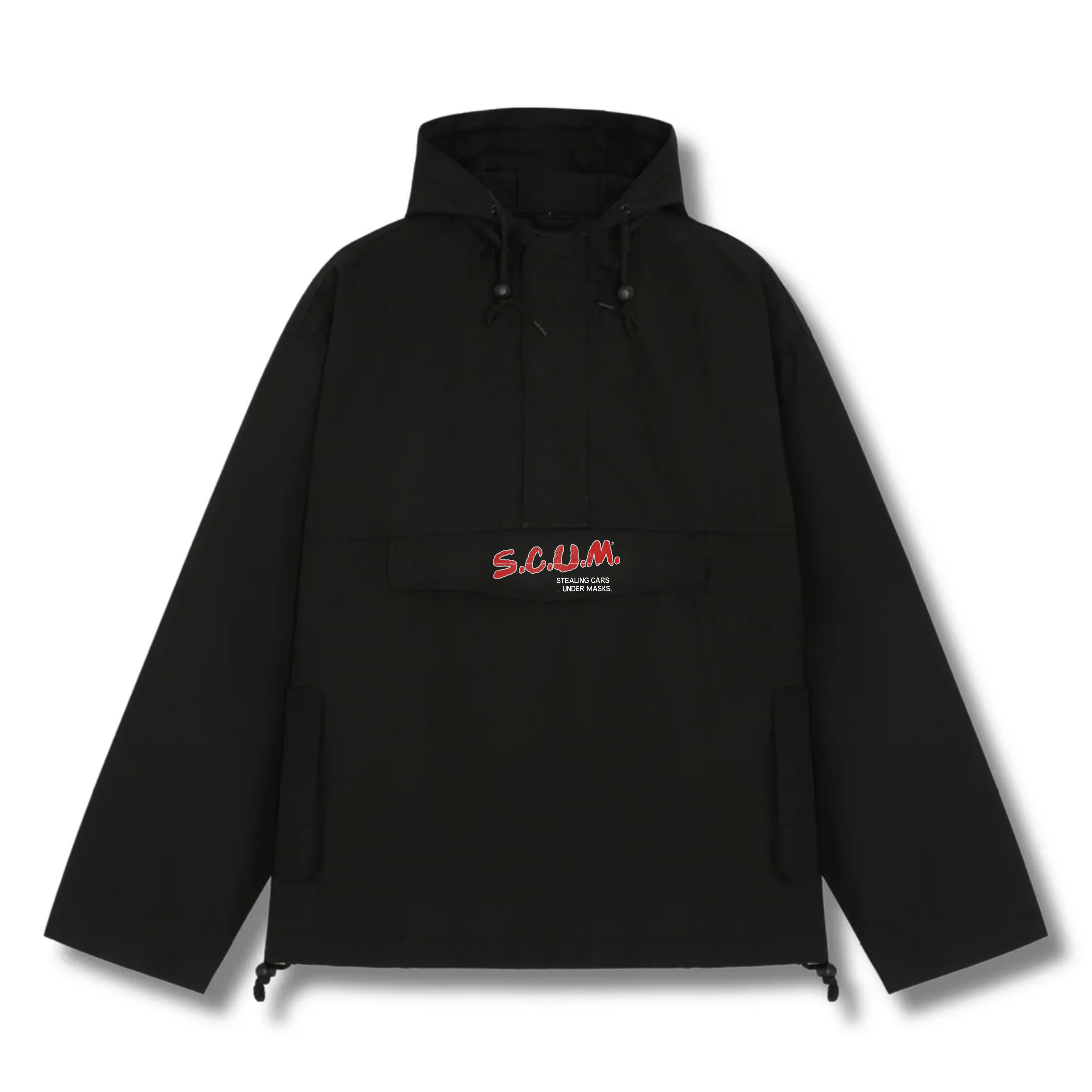 STEALING CARS UNDER MASKS ACQUIESCE OVERHEAD JACKET - BLACK